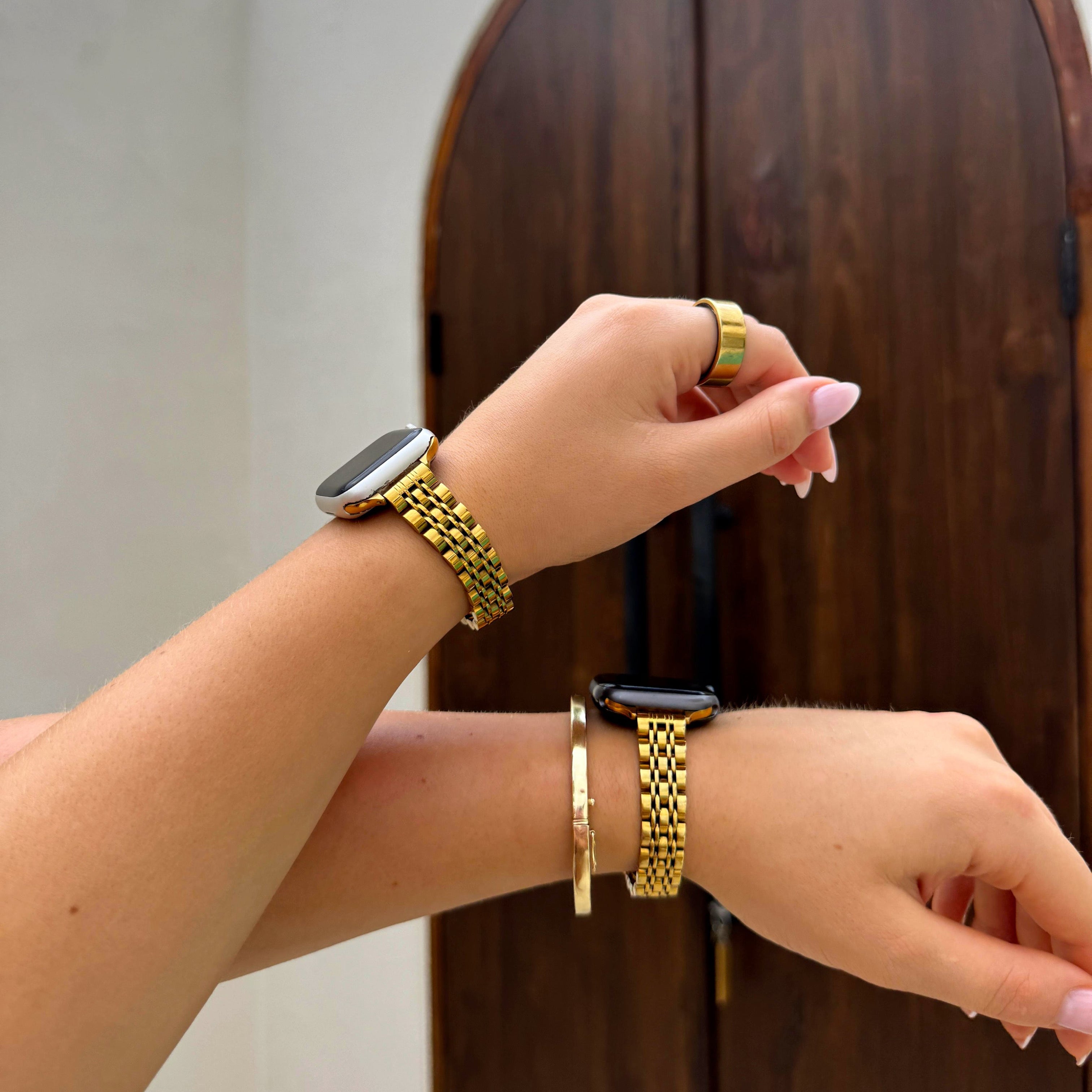 Apple Watch slim inspired bandje - goud