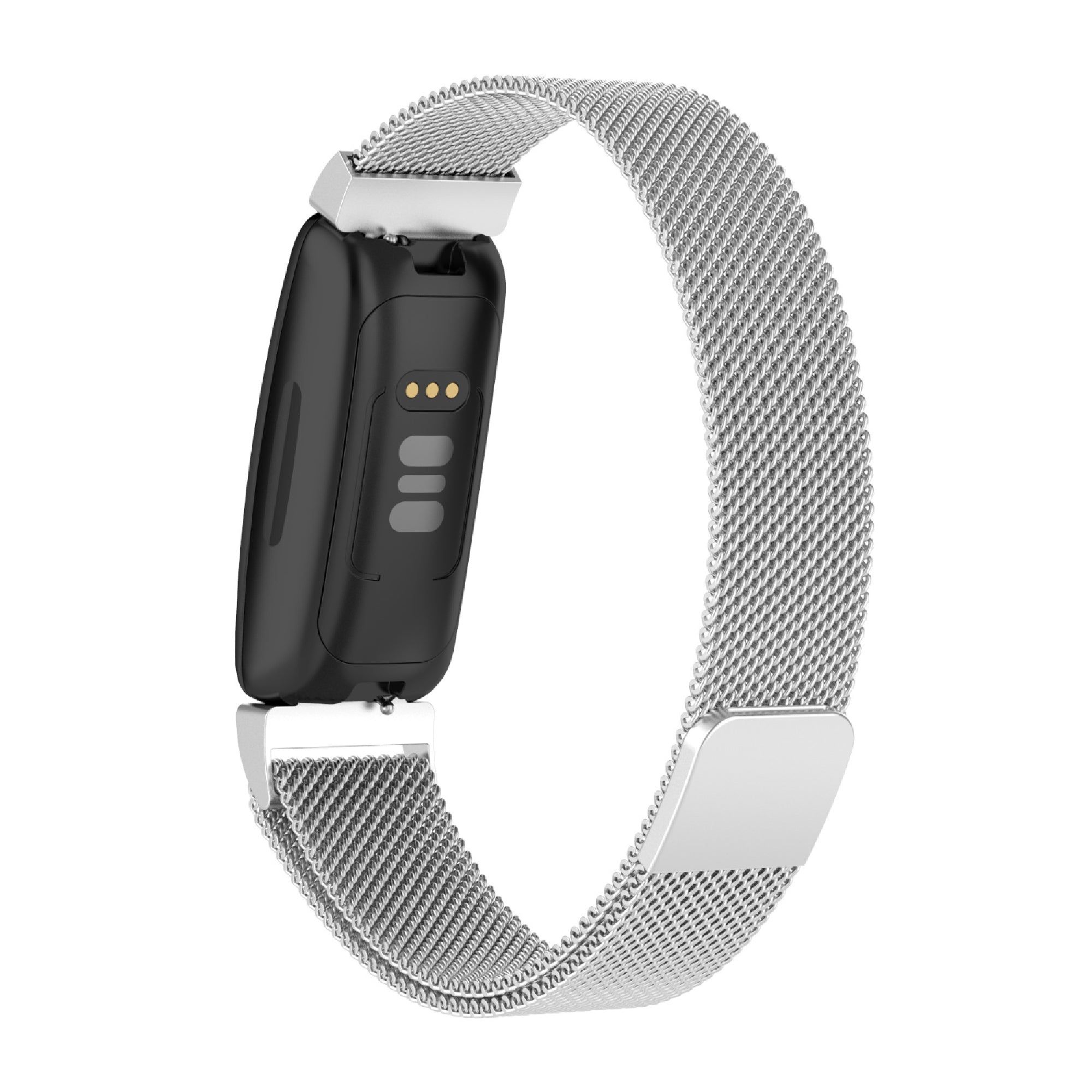 Milanaise-Armband für Fitbit Inspire – Silber