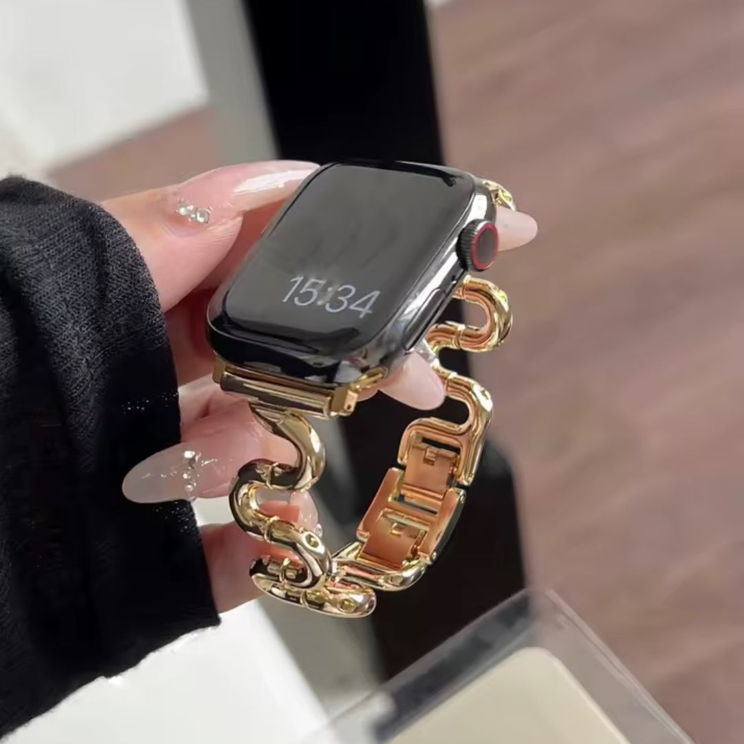 Apple Watch inspiriertes Schlangenarmband – Gold