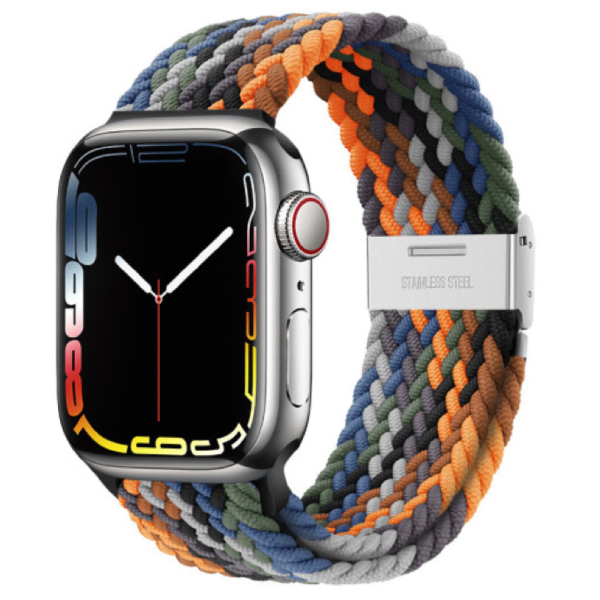 Geflochtene Apple Watch-Schlaufe, verstellbar – Camouflage
