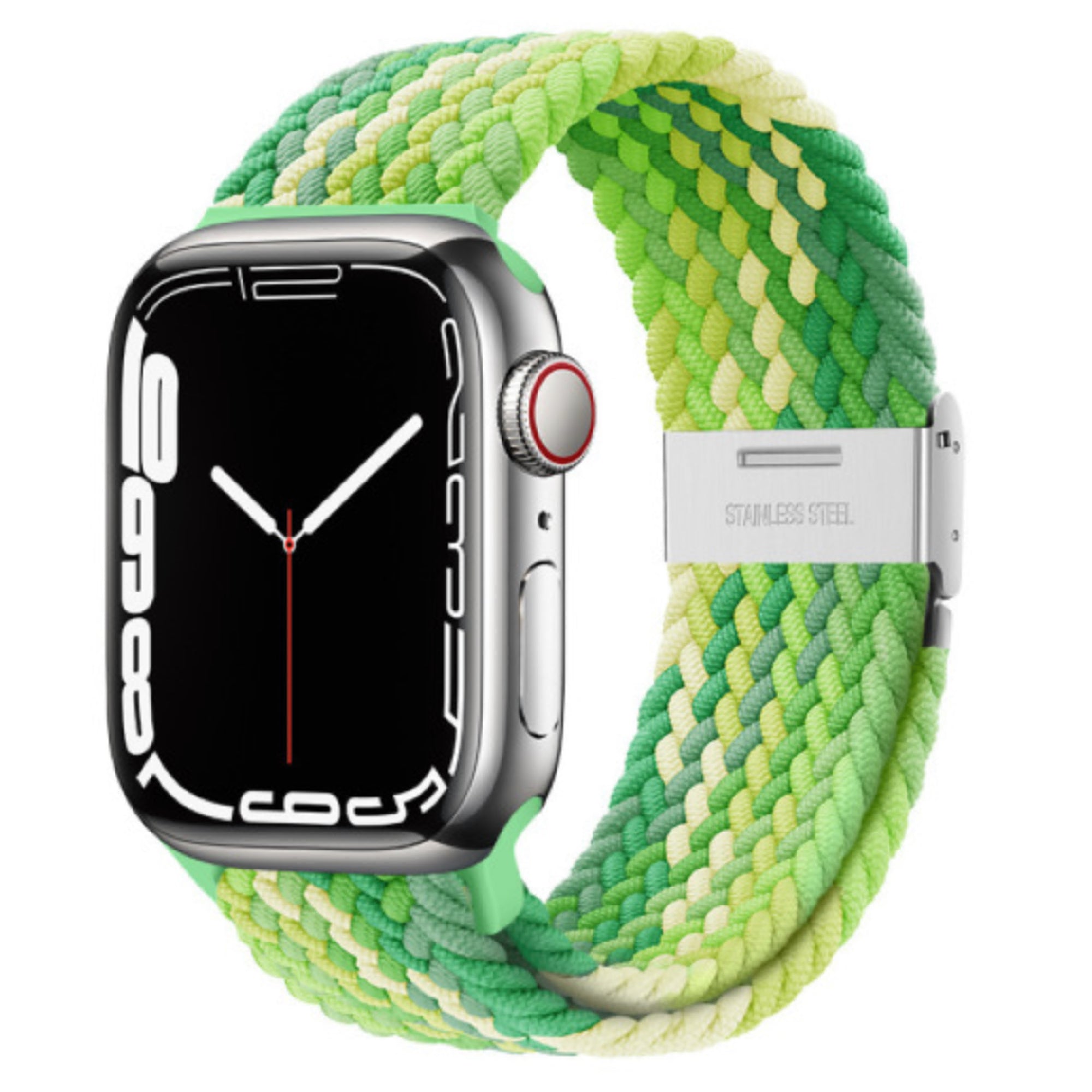 Geflochtene Apple Watch Schlaufe verstellbar - Limette