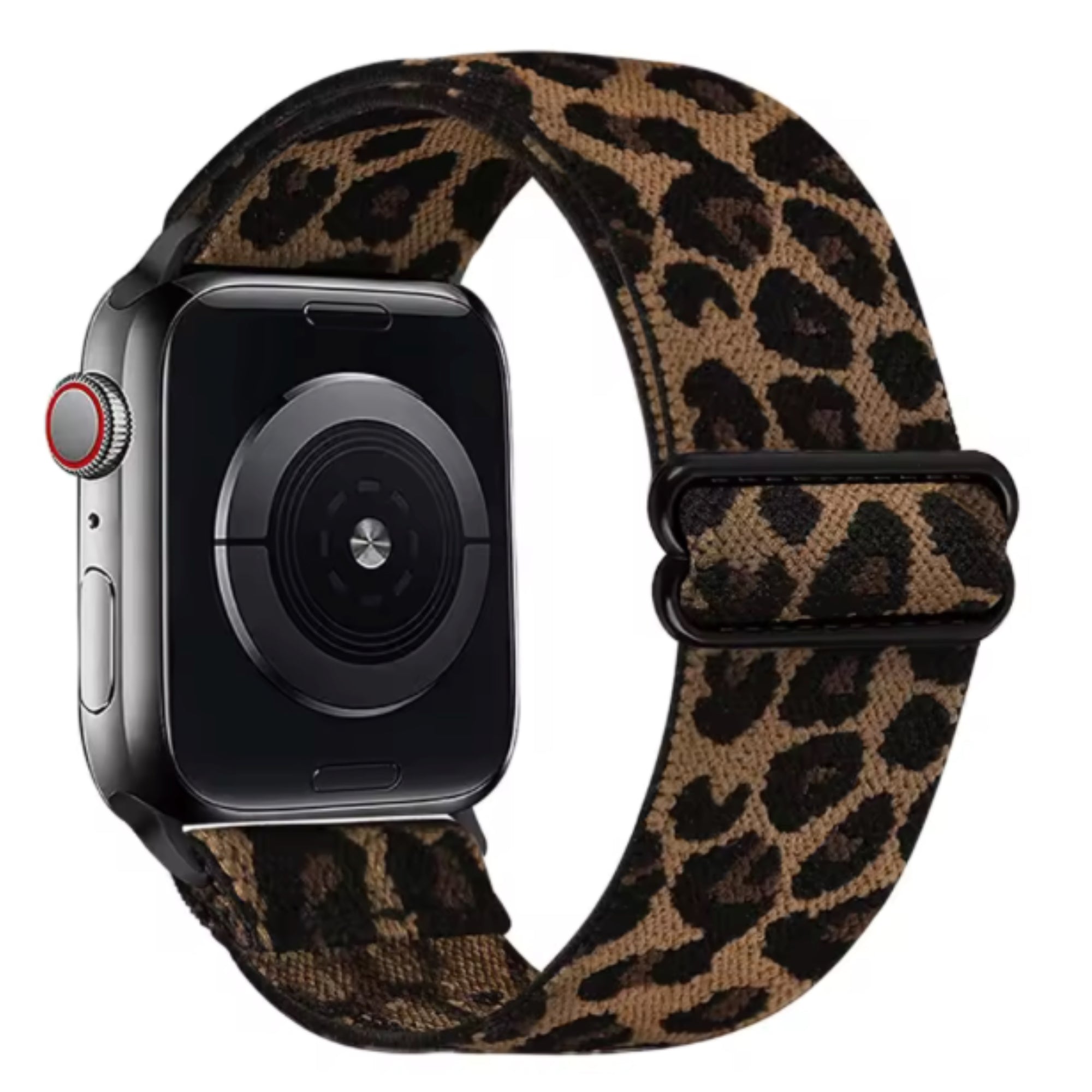 Apple Watch nylon band verstelbaar - panter bruin