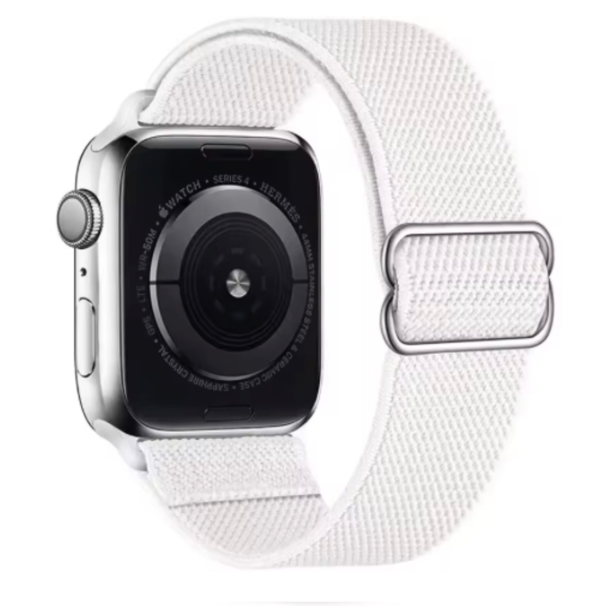 Apple Watch nylon band verstelbaar - wit