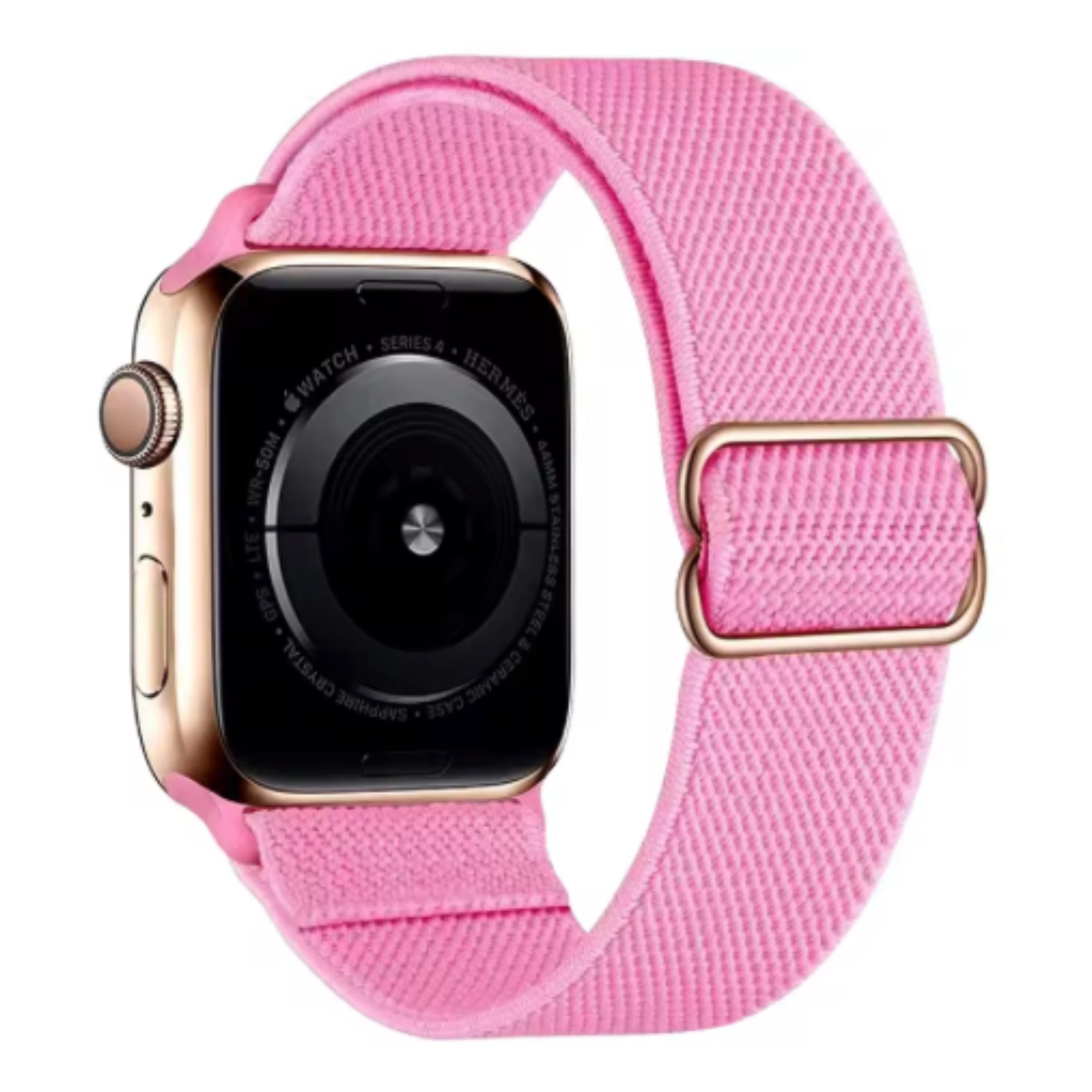 Apple Watch nylon band verstelbaar - roze