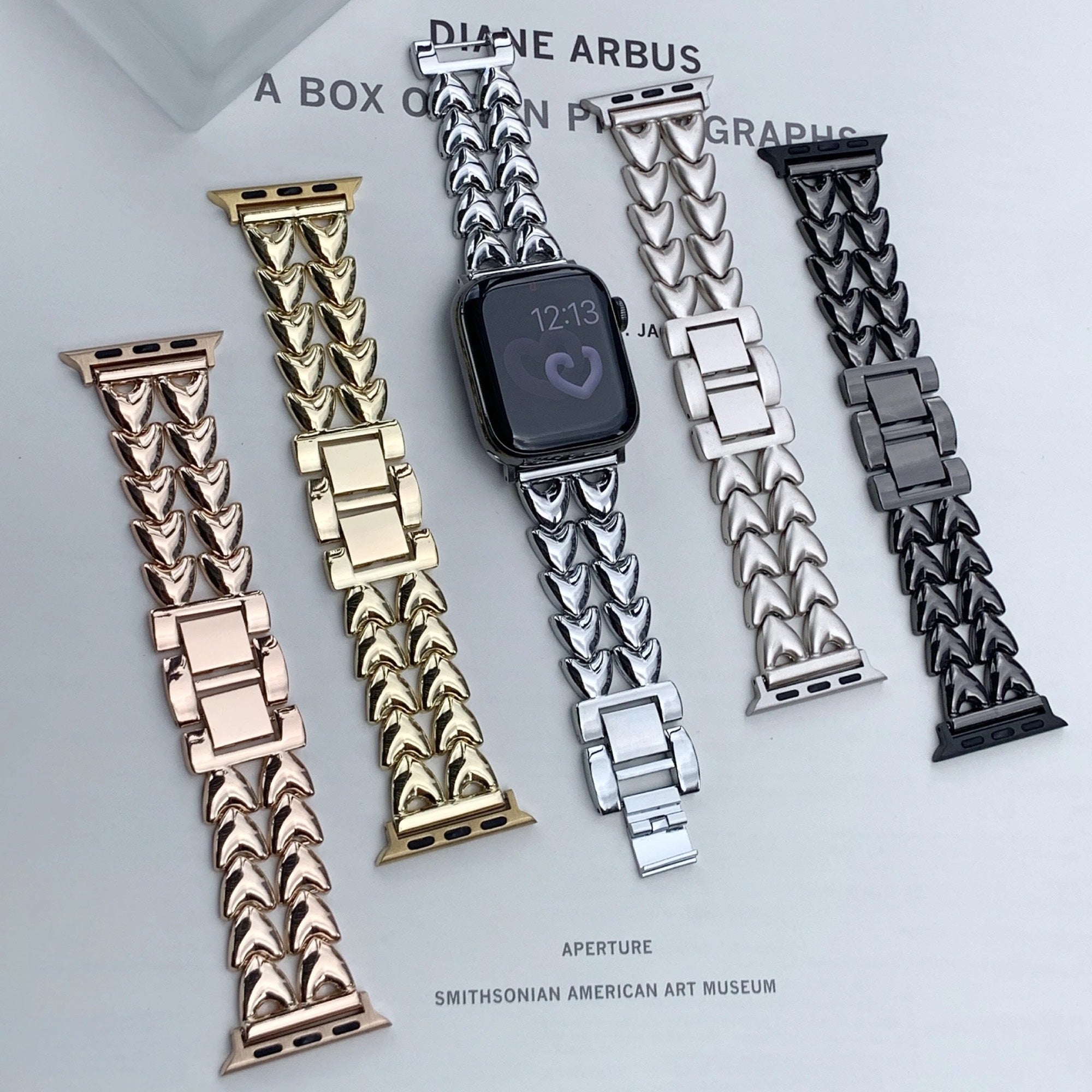 Apple Watch double love band - zwart