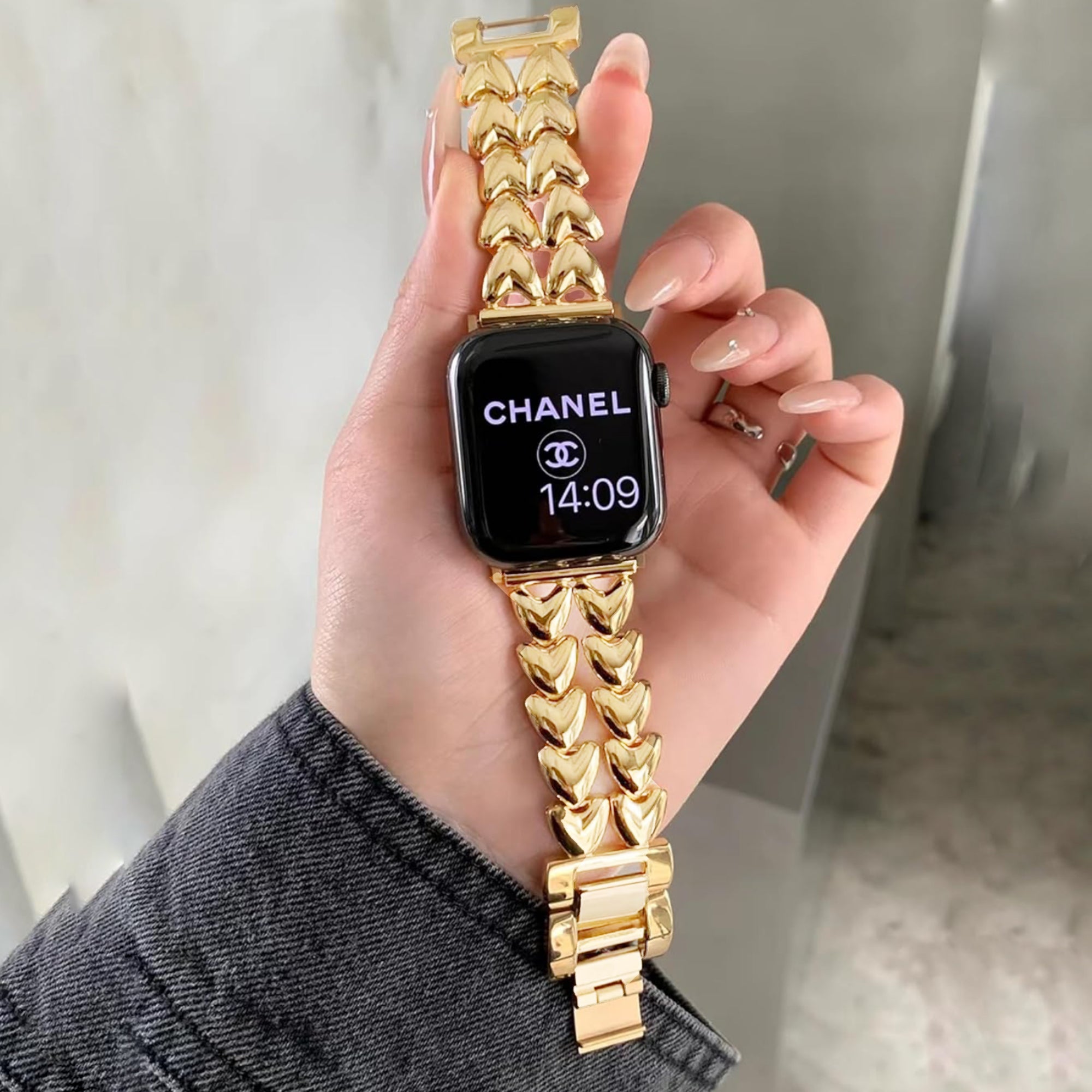 Apple Watch double love band - goud
