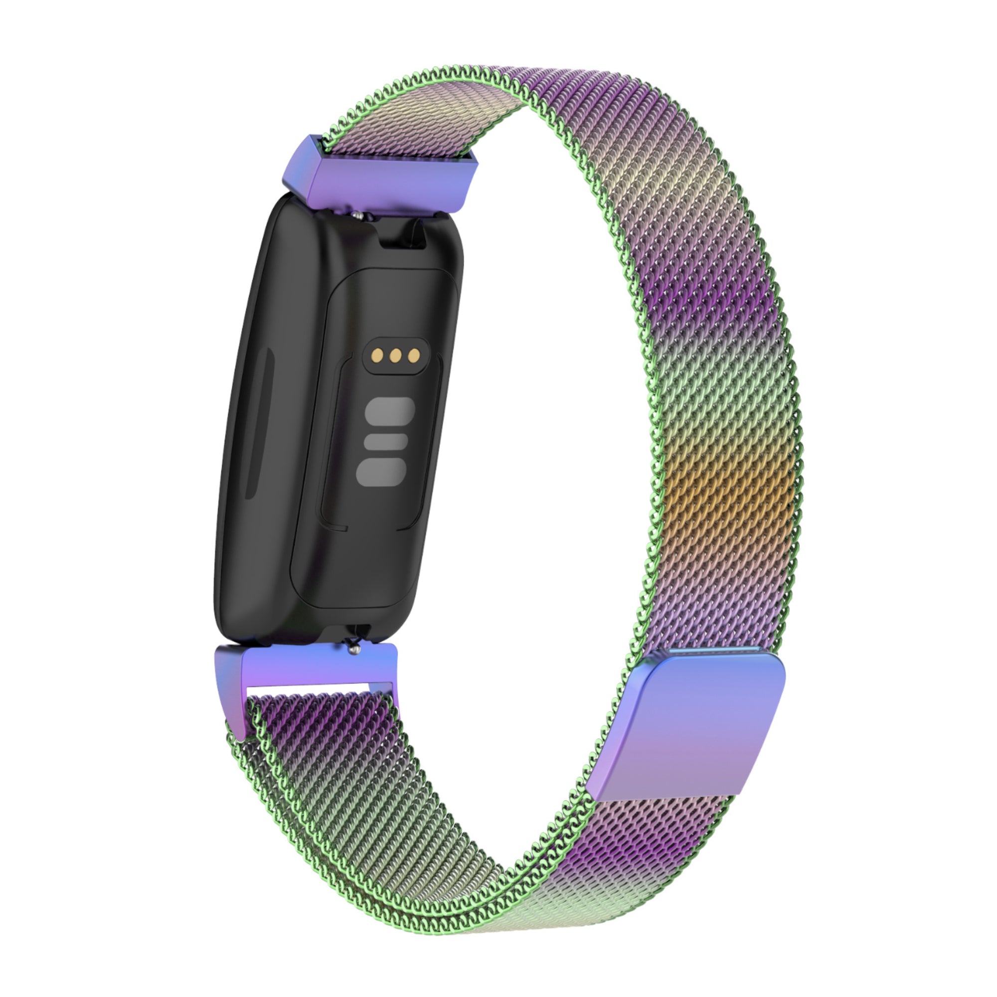 Fitbit inspire milanese band - regenboog