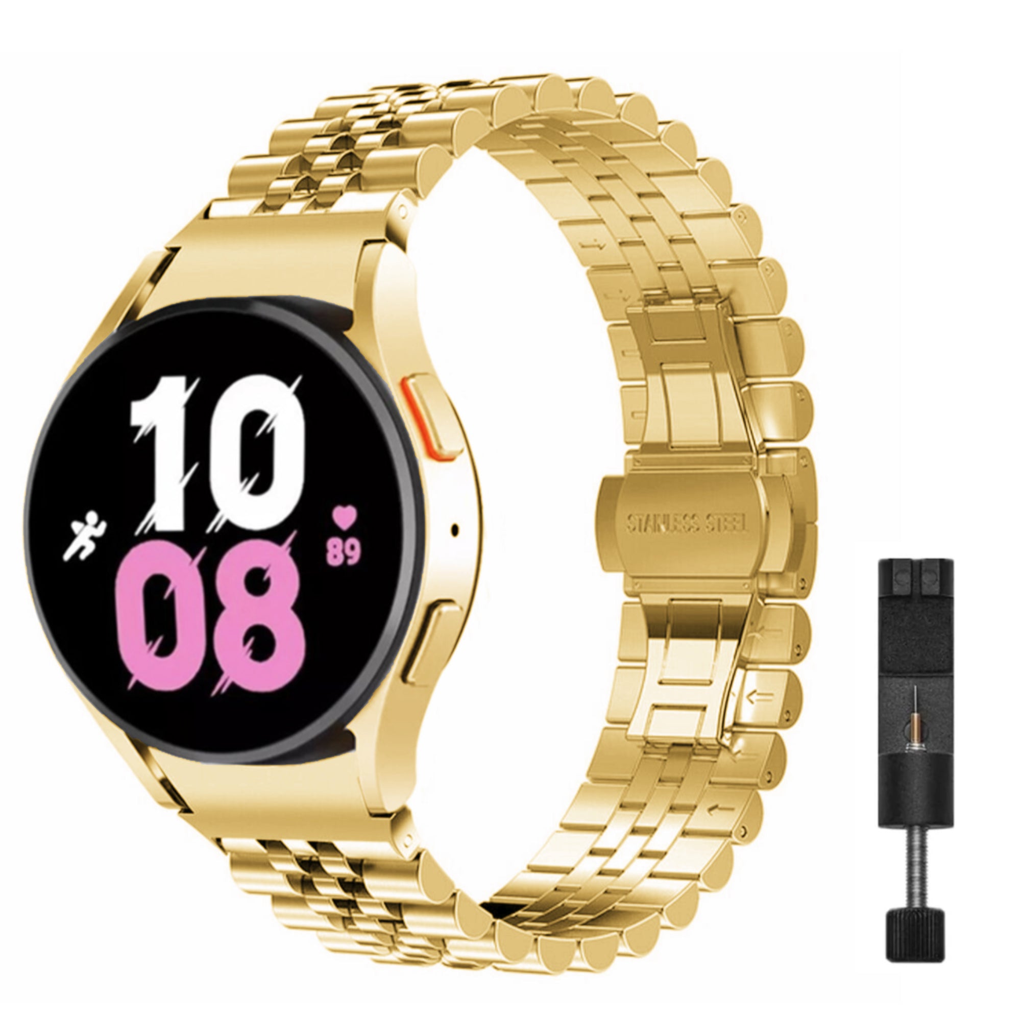 Samsung Galaxy Watch jubilee bandje voor watch 6 & 7 - goud