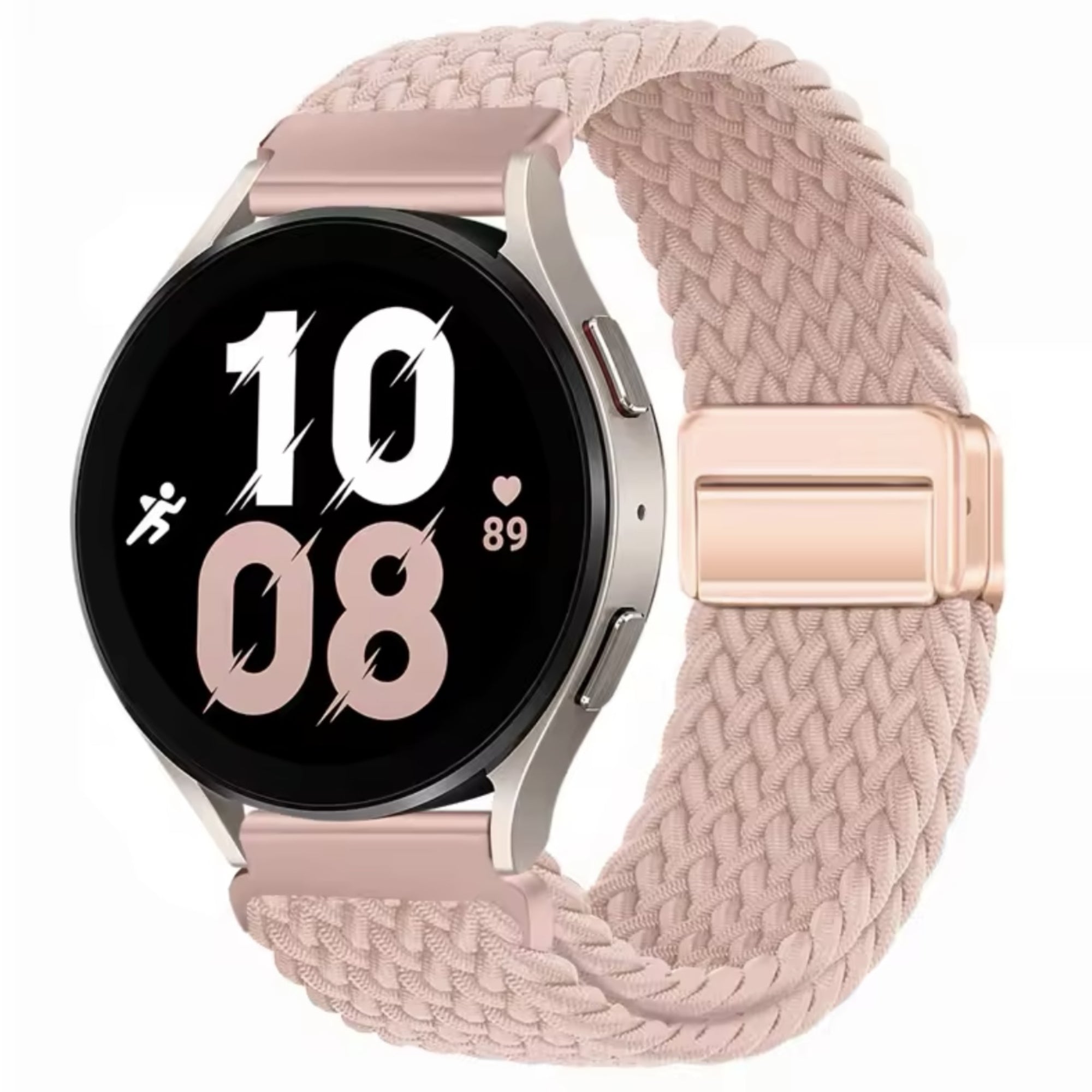 Geflochtenes Armband für Samsung Galaxy Watch – rosa Sand