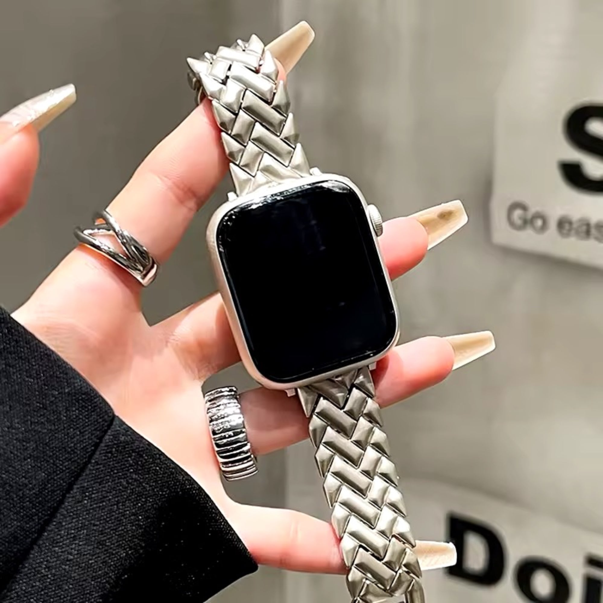 Apple Watch visgraat slim bandje - starlight