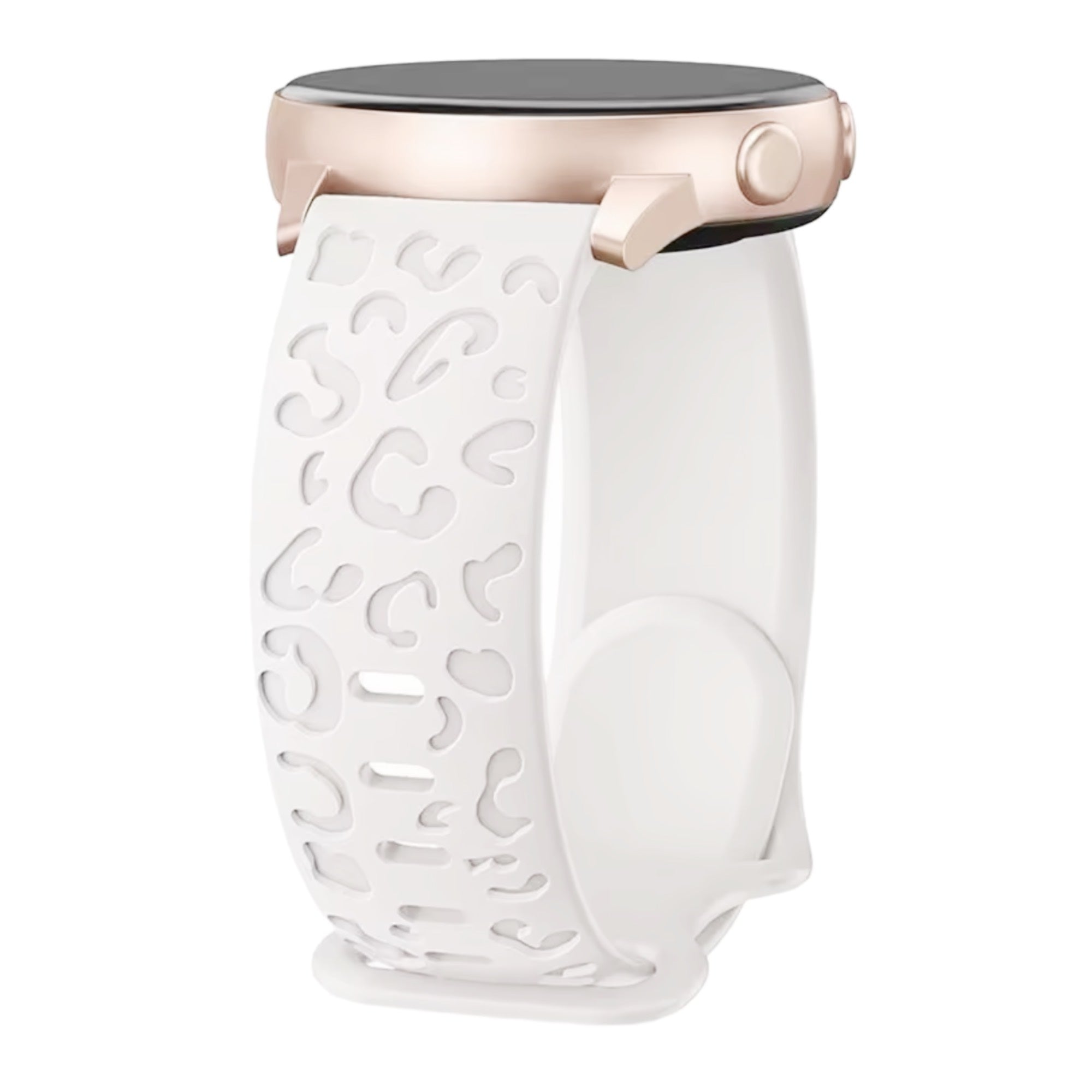 Samsung Galaxy Watch Silikon Panther Armband - weiß