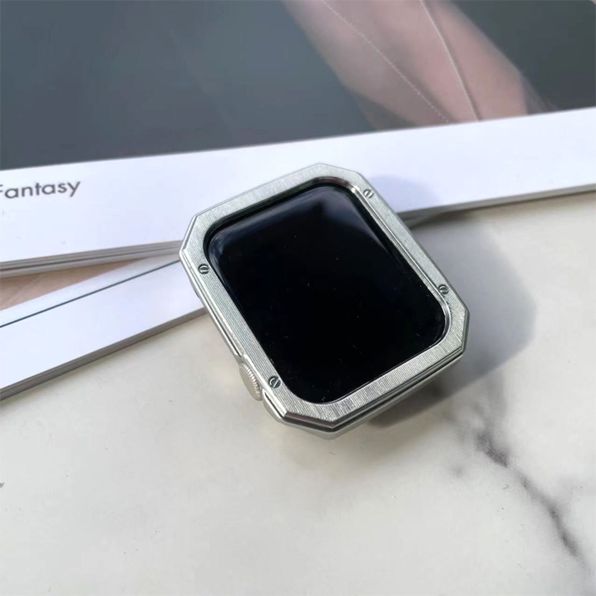 Luxus-AP-Rahmen der Apple Watch – Silber