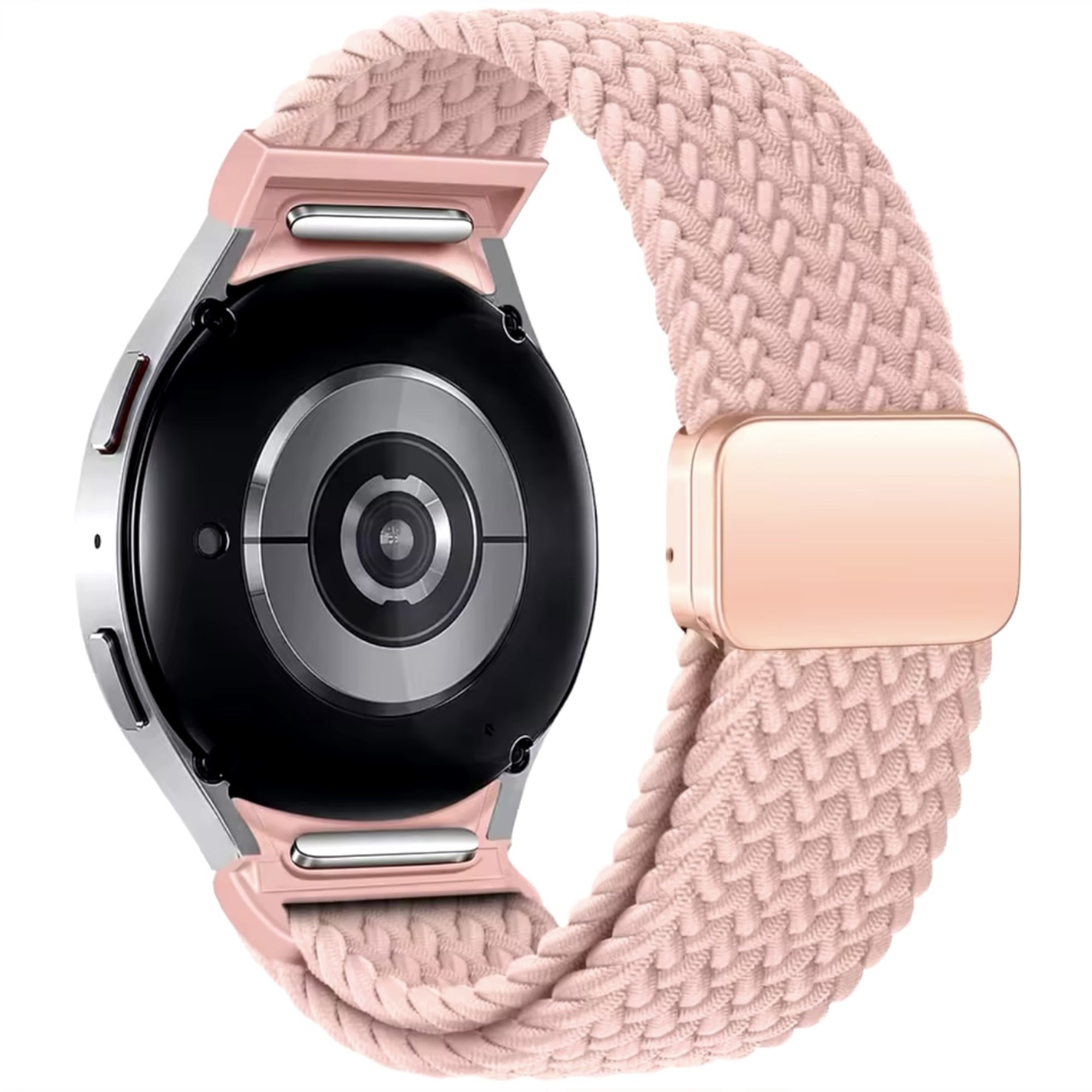 Geflochtenes Armband für Samsung Galaxy Watch – rosa Sand