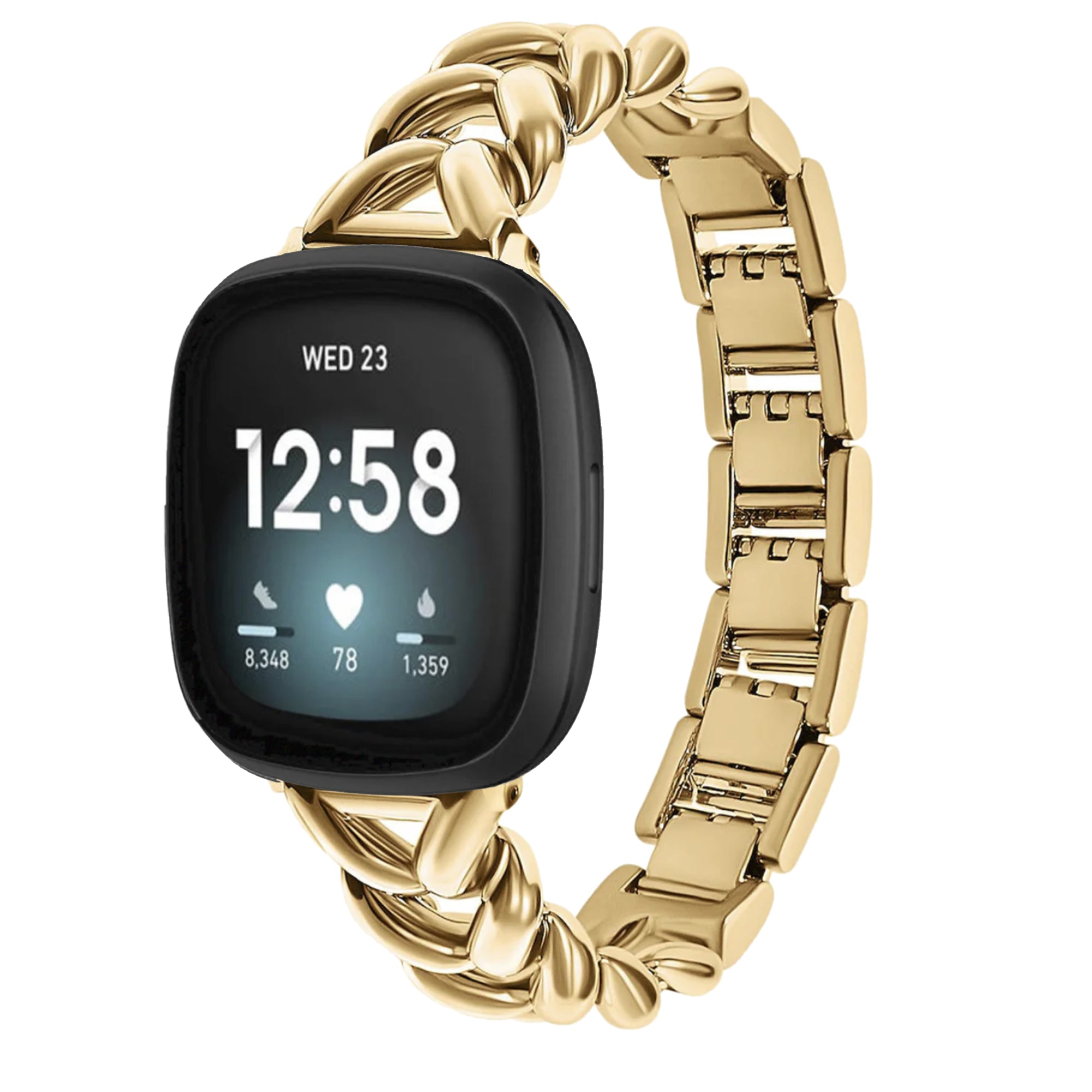 Fitbit Versa 3 / 4 / Sense V bandje - goud