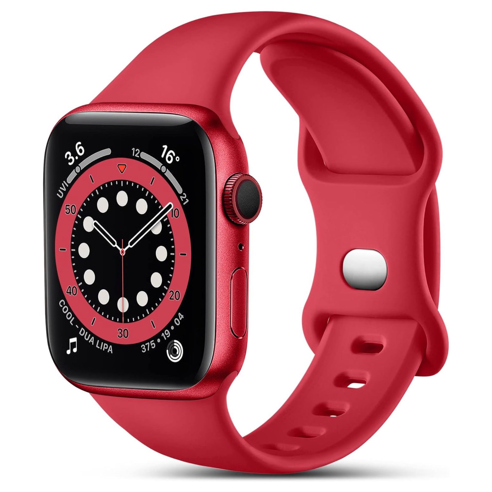 Apple Watch Silikonarmband – rot