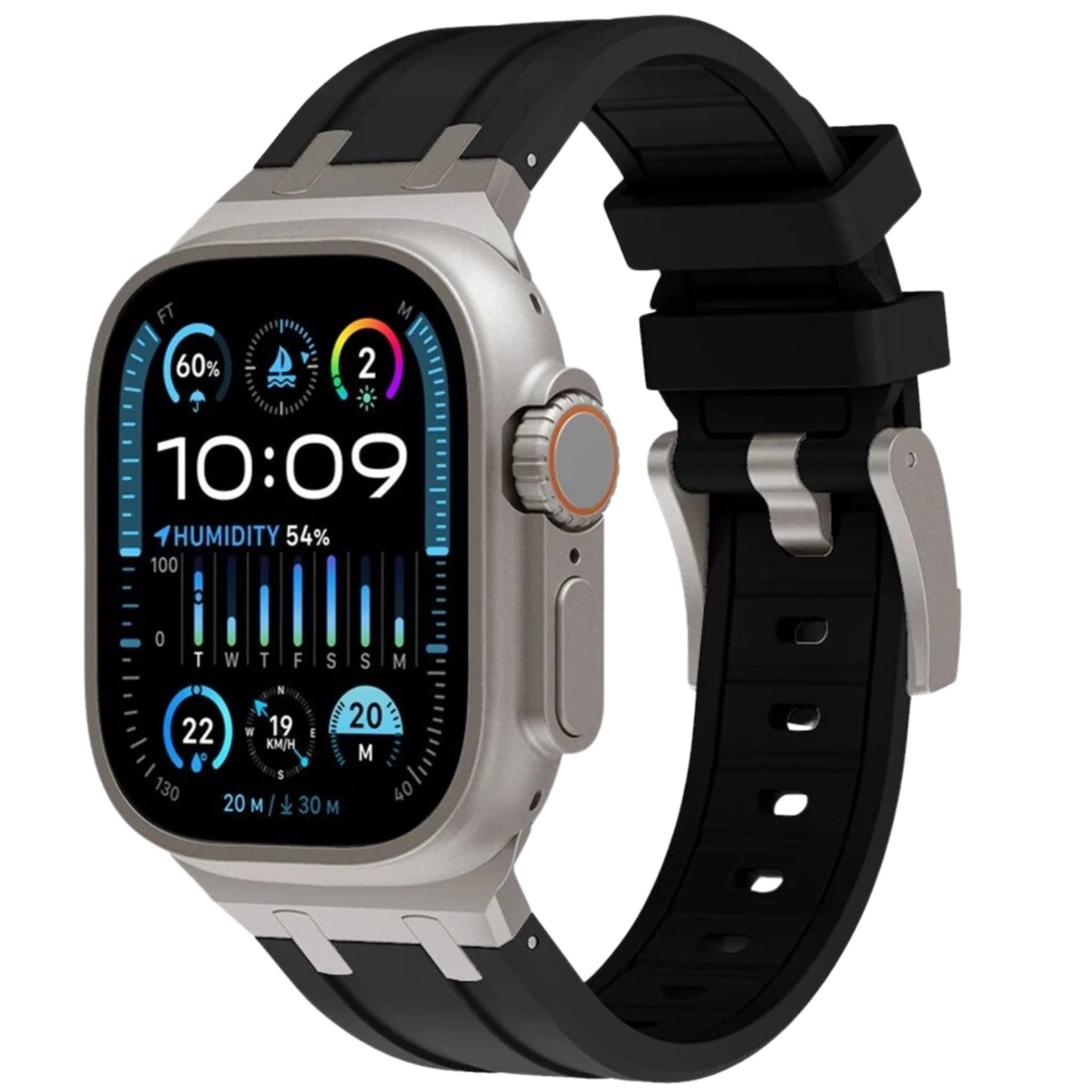 Apple Watch luxe sport band zwart