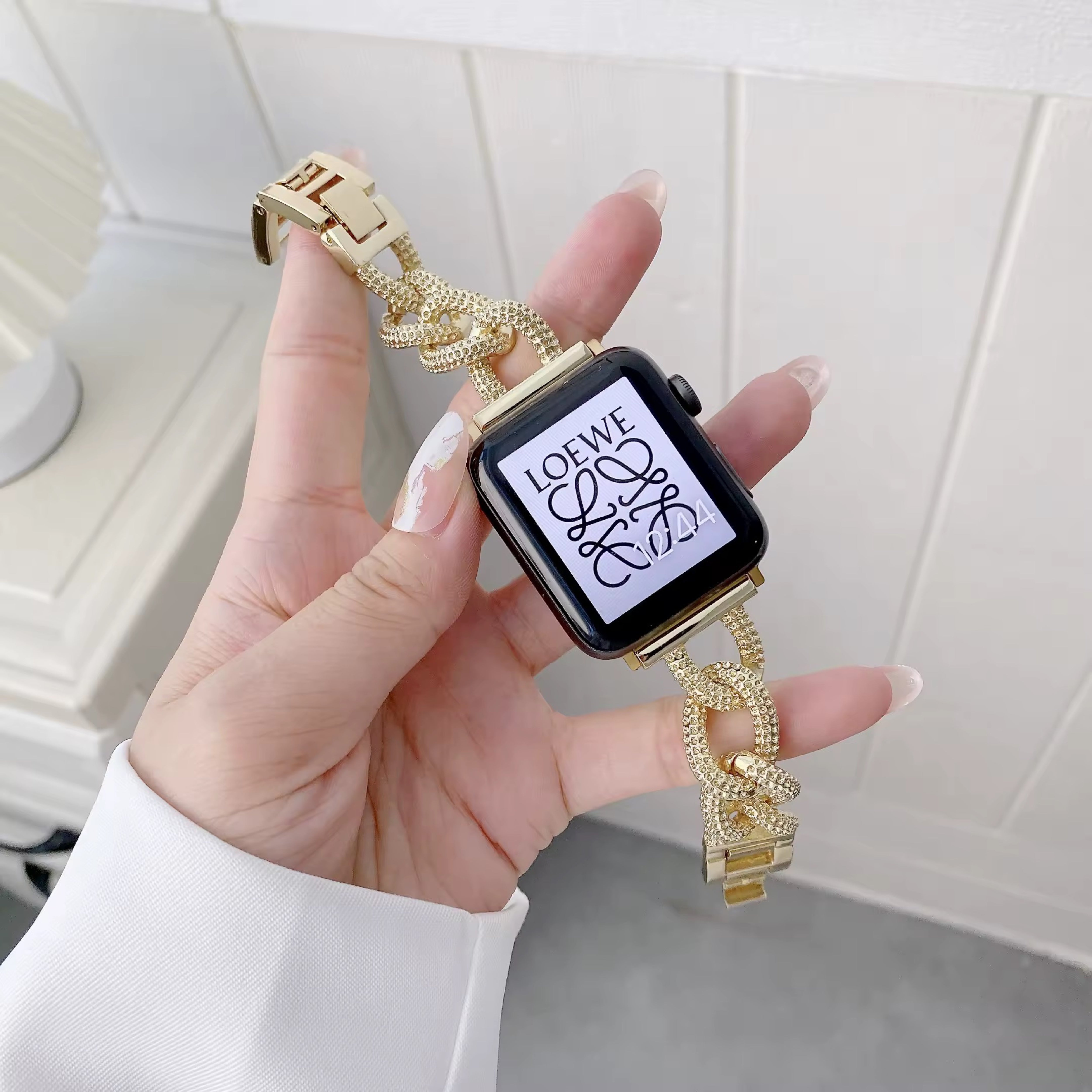 Apple Watch inspired ketting bandje - goud