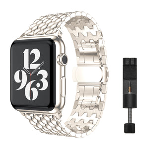 Apple Watch stalen draken band - zwart
