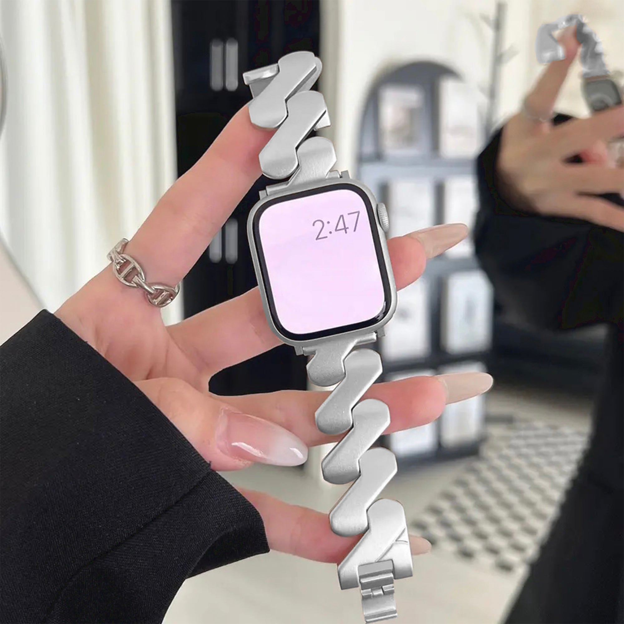 Apple Watch Z-Armband – Silber