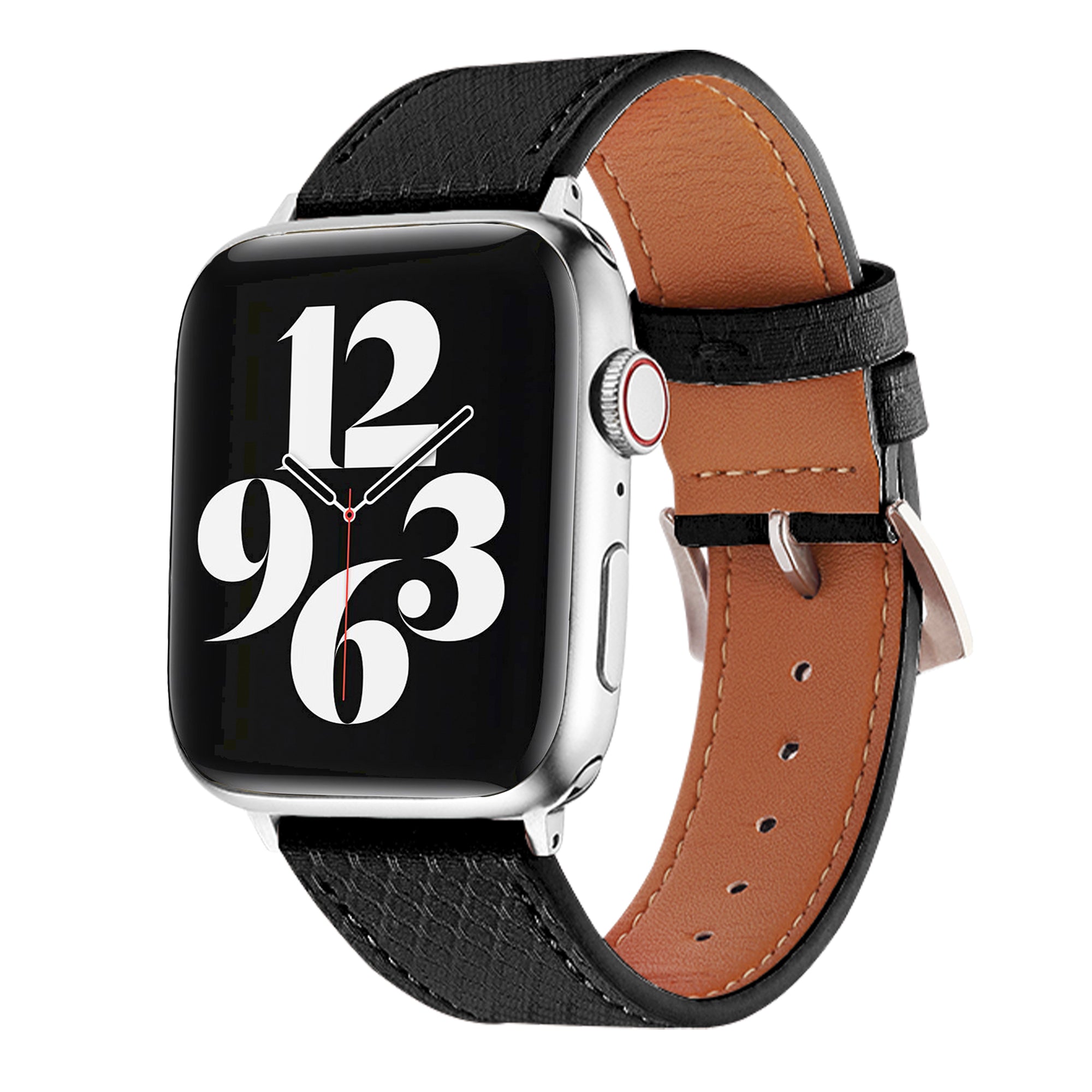 Apple Watch vegan leather strap - pastel black