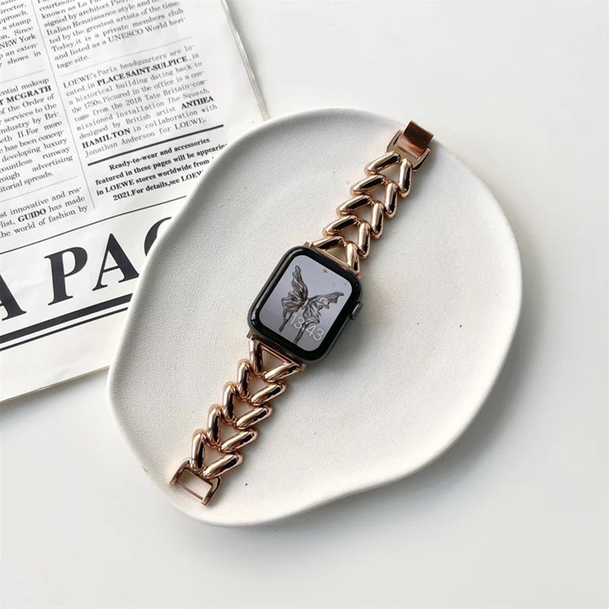 Armband für Fitbit Versa 3 / 4 / Sense V – rosa