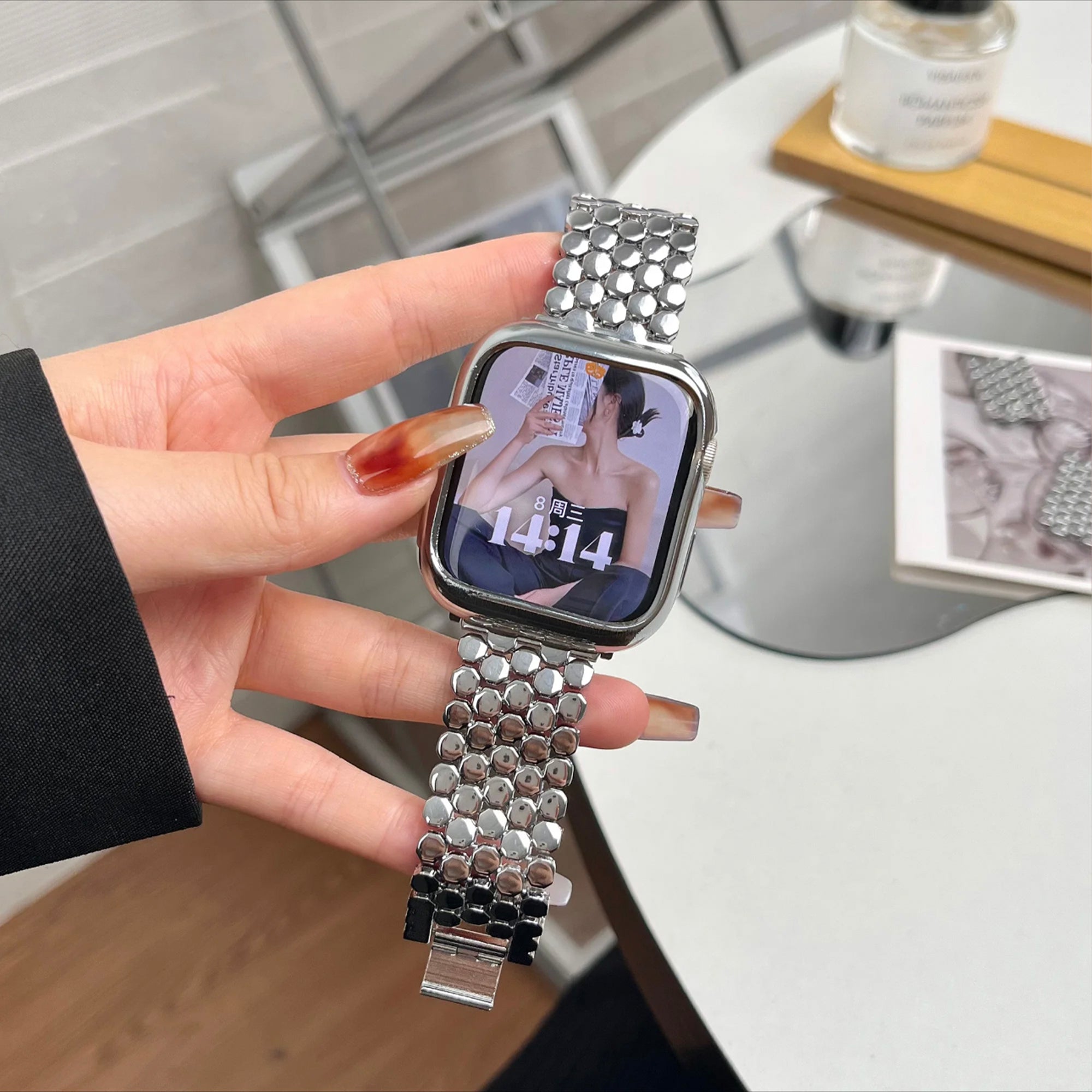 Apple Watch honing band - zilver