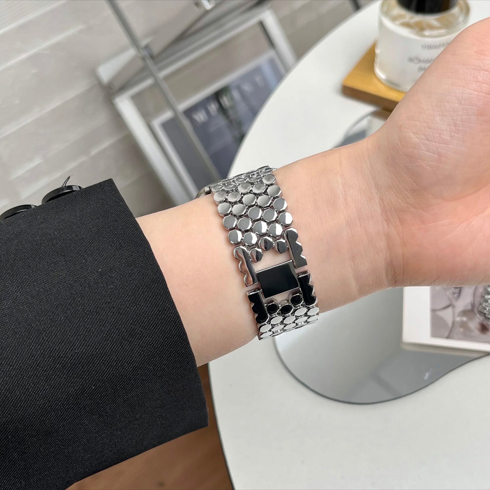 Apple Watch honing band - zilver