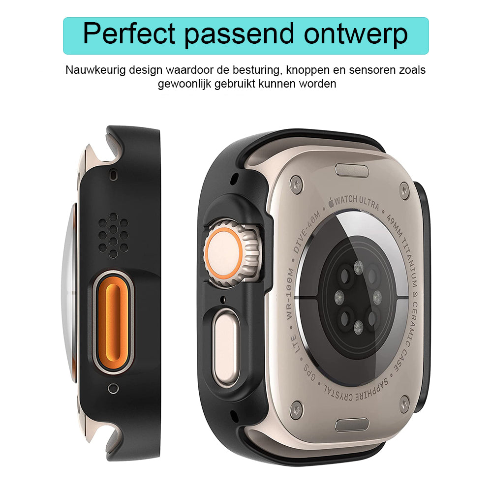 Apple Watch Ultra 49mm 2-1 case - zwart