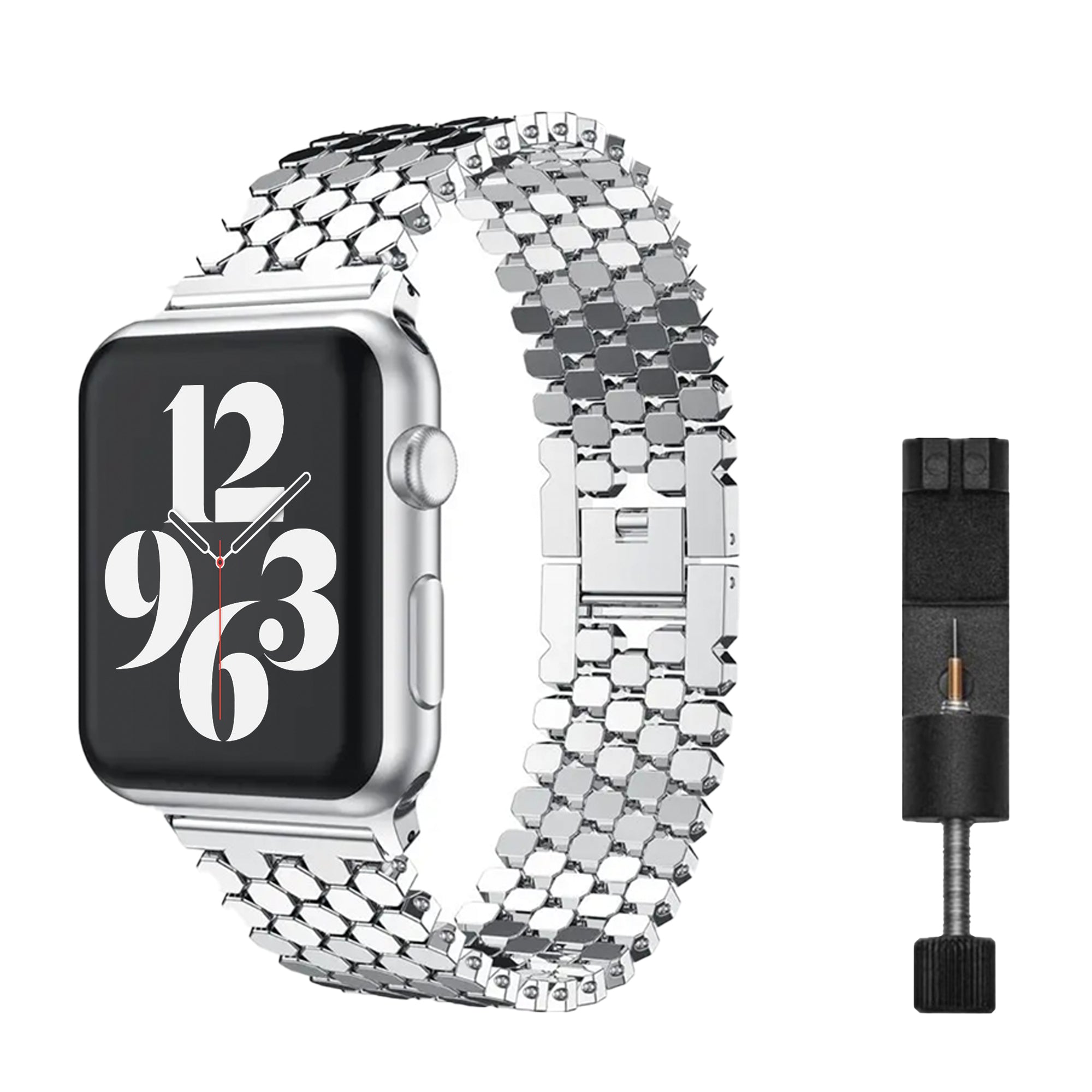 Apple Watch honing band - zilver
