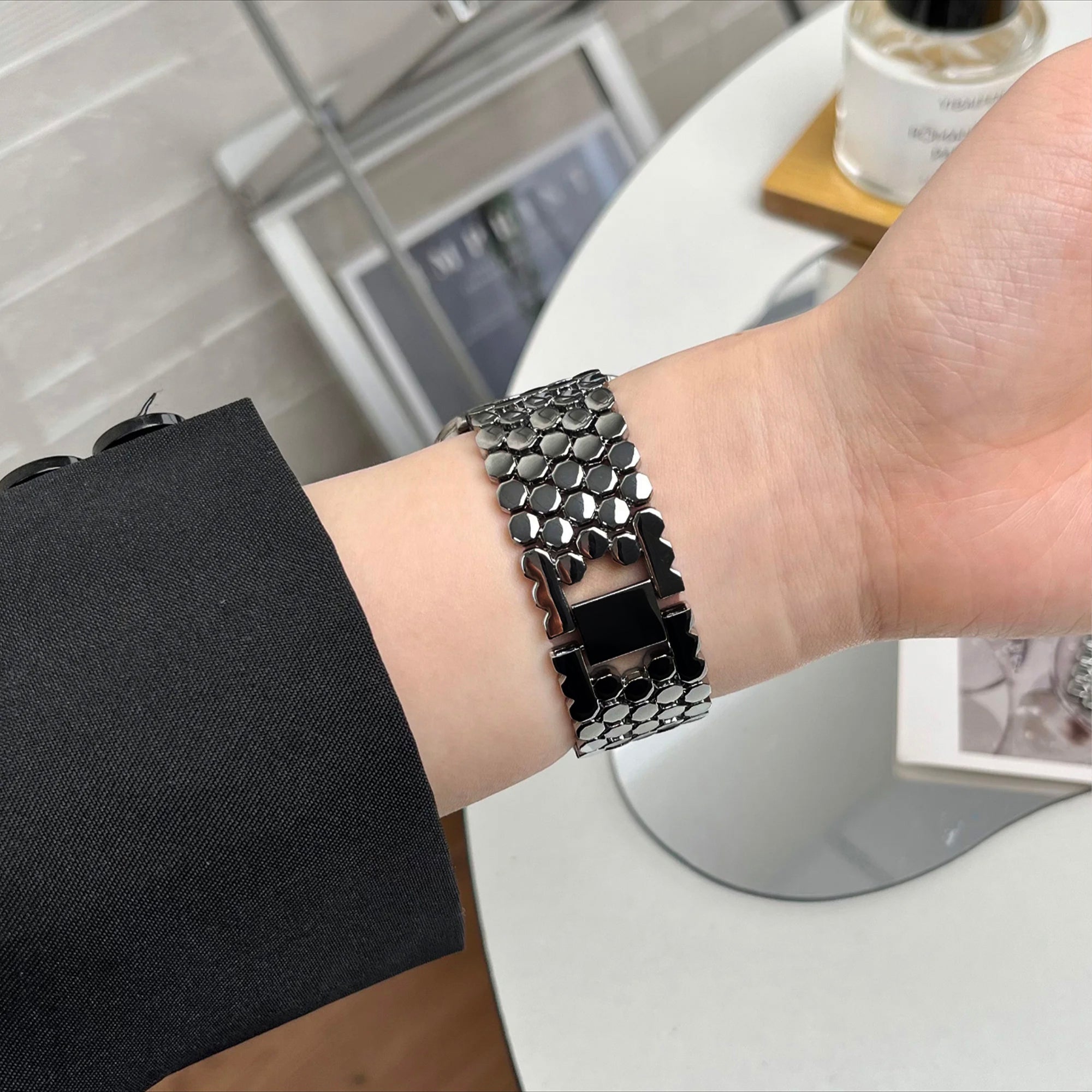 Apple Watch honing band - zwart