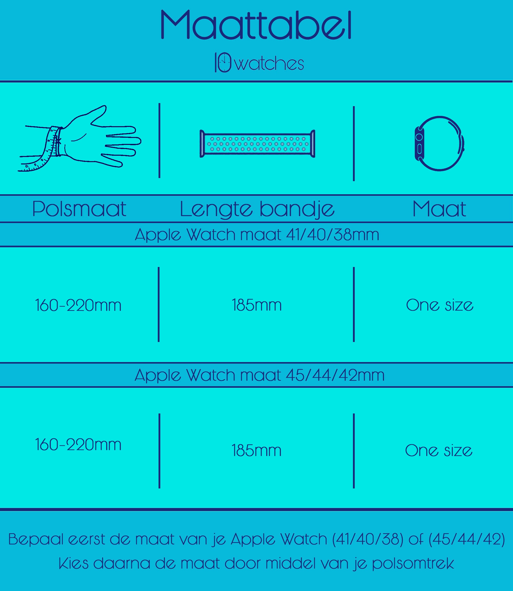 Apple Watch stalen draken band - zilver