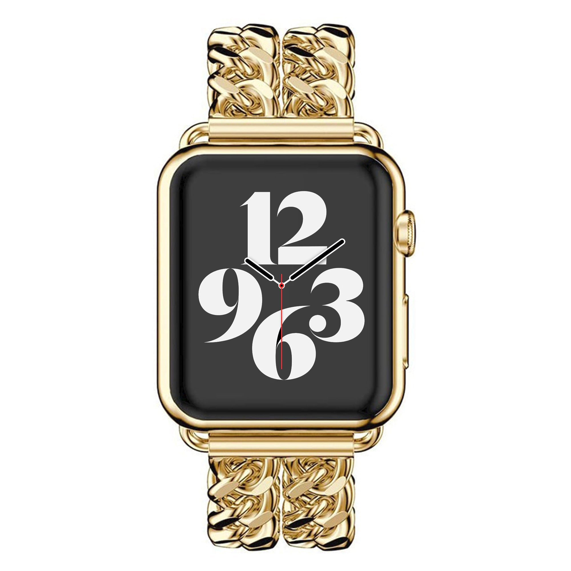 Apple Watch dubbel ketting schakel bandje - goud