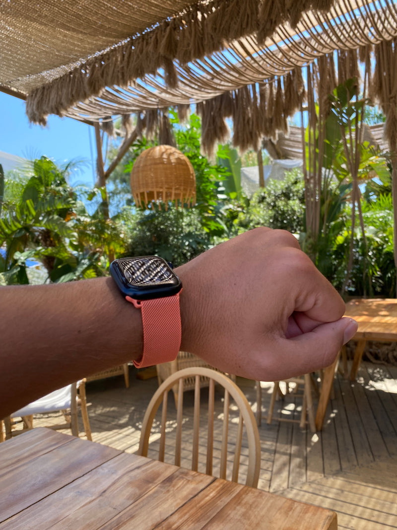 Apple Watch milanese band - koraal oranje