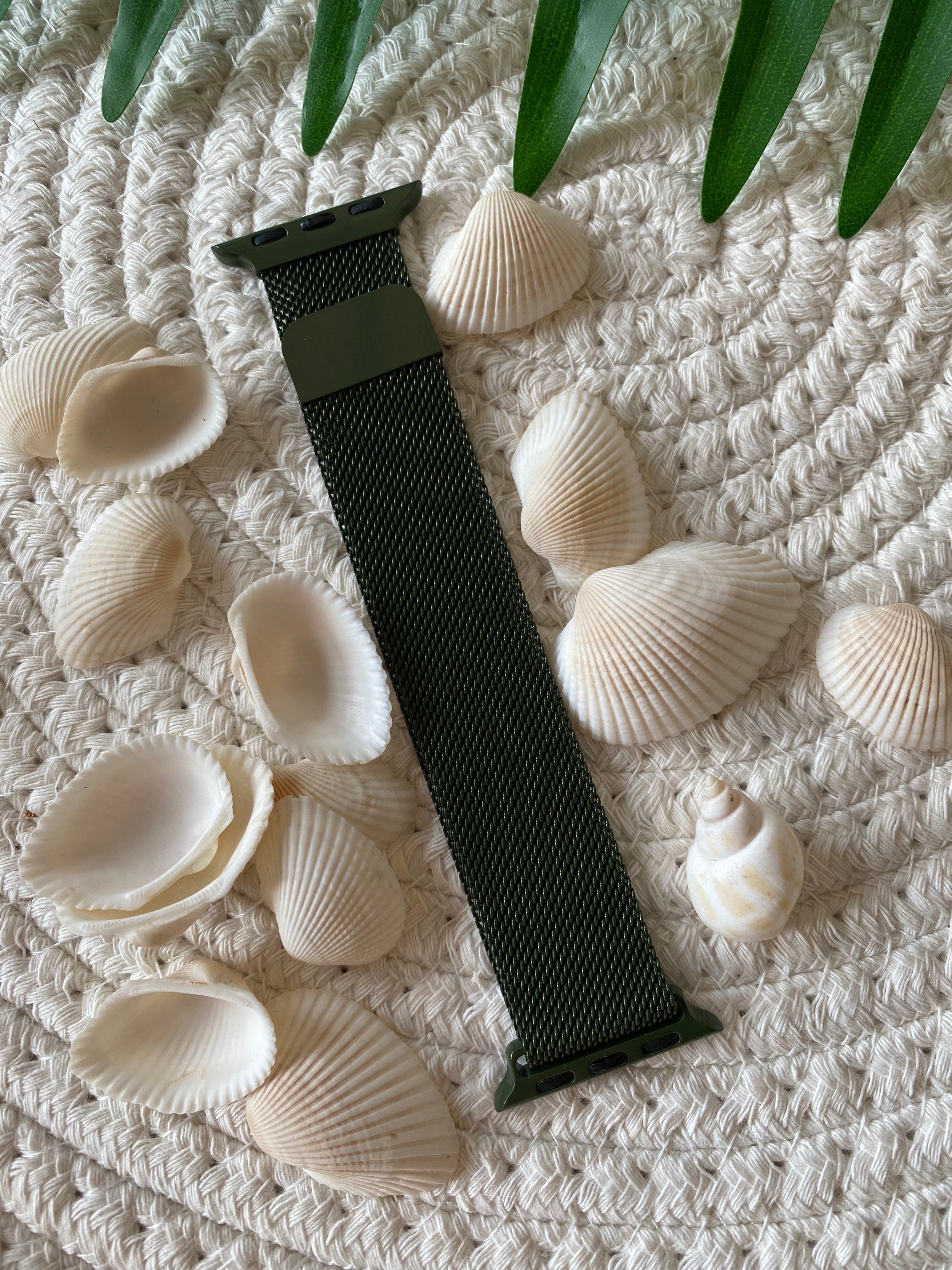 Apple Watch Milanaise-Armband – dunkelgrün