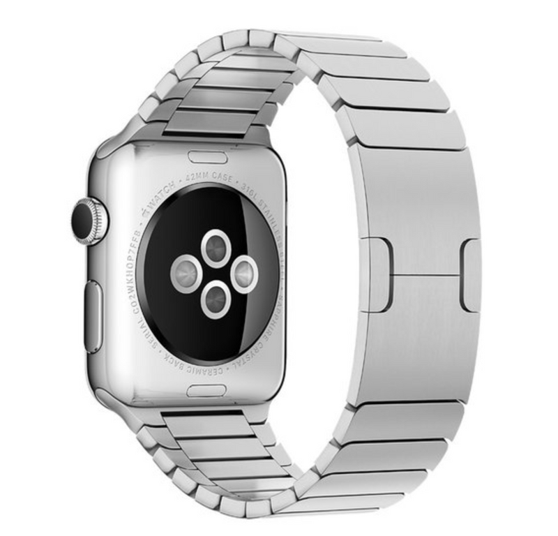 Apple Watch stalen schakelband - zilver
