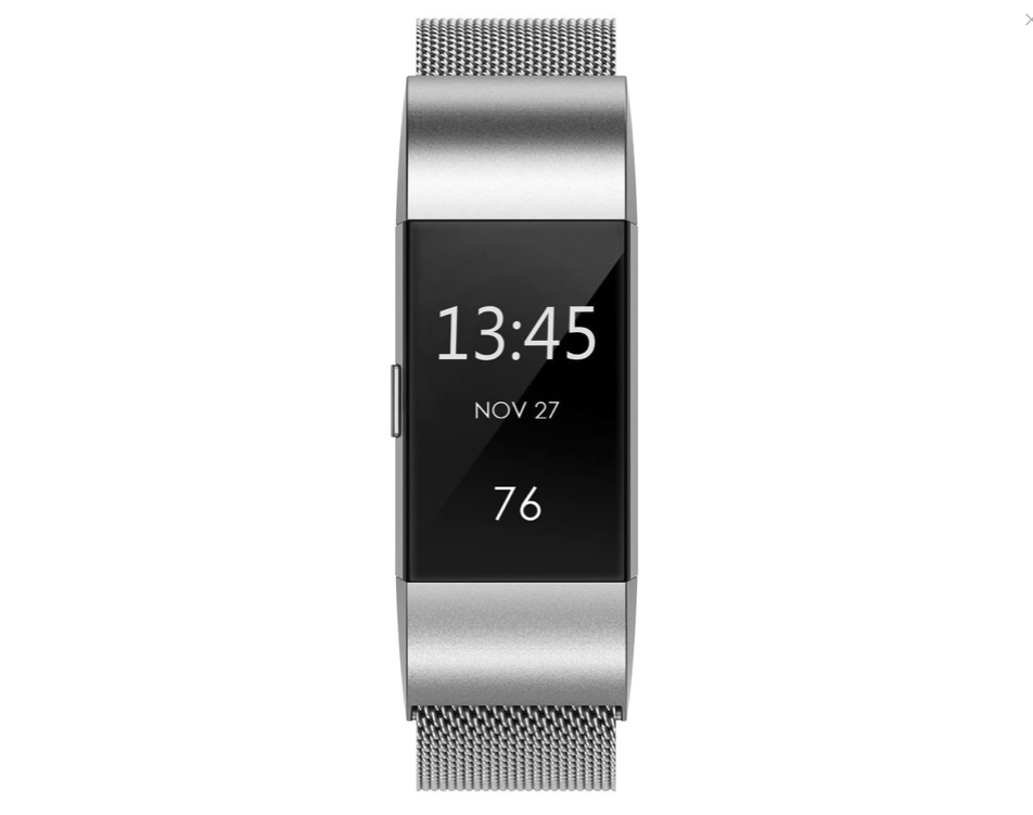 Fitbit charge 2 milanese band - zilver