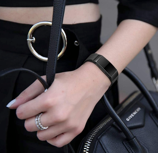 Fitbit charge 3/4 milanese band - zwart
