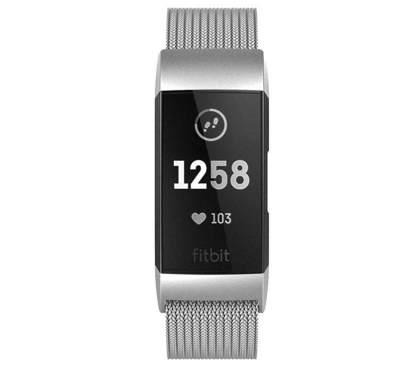 Fitbit charge 3/4 milanese band - zilver
