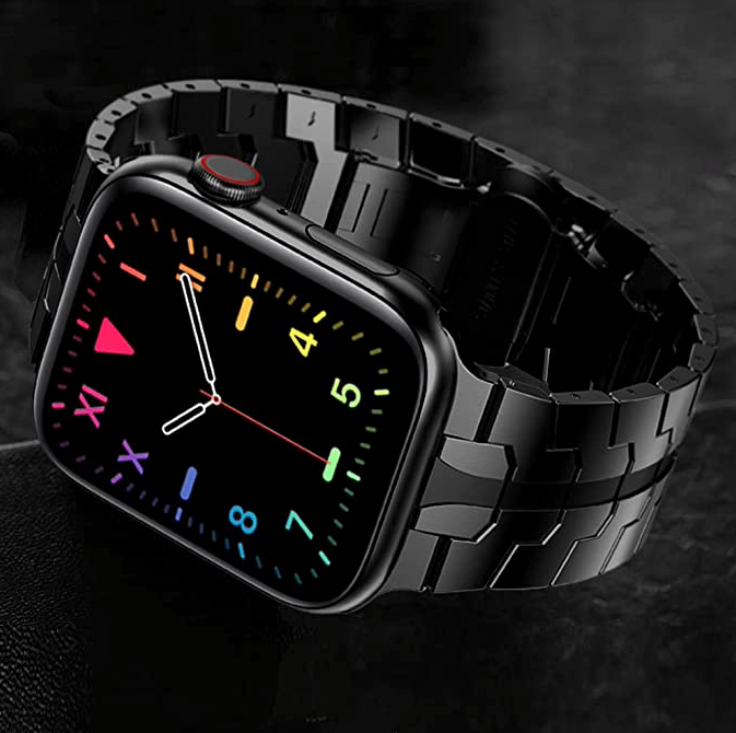 Apple Watch Eisenarmband – Schwarz