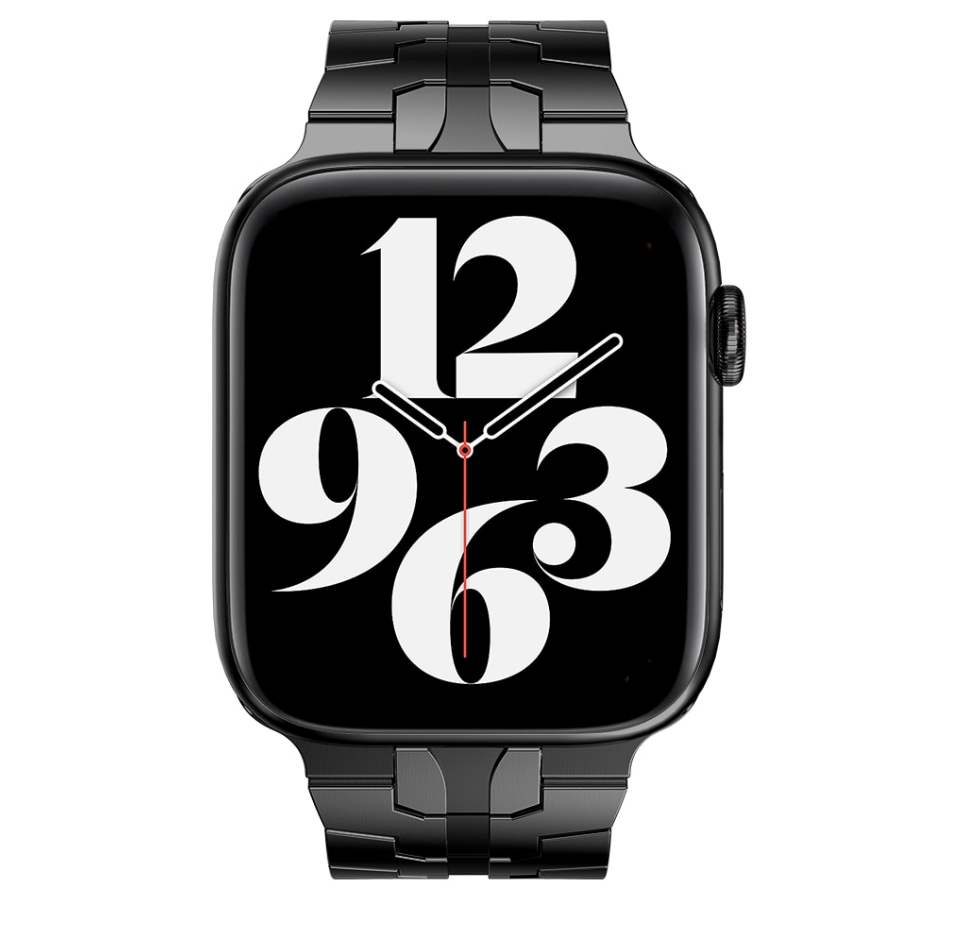 Apple Watch Eisenarmband – Schwarz