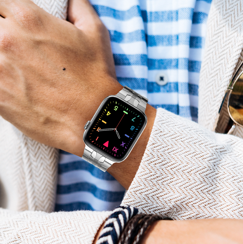 Apple Watch Eisenarmband – Silber