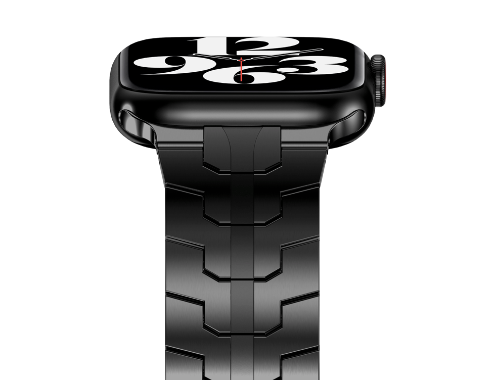 Apple Watch Eisenarmband – Schwarz