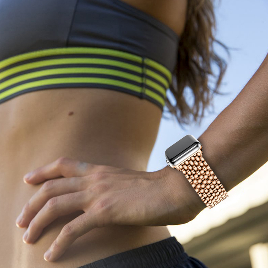 Apple Watch stalen draken band - rosé