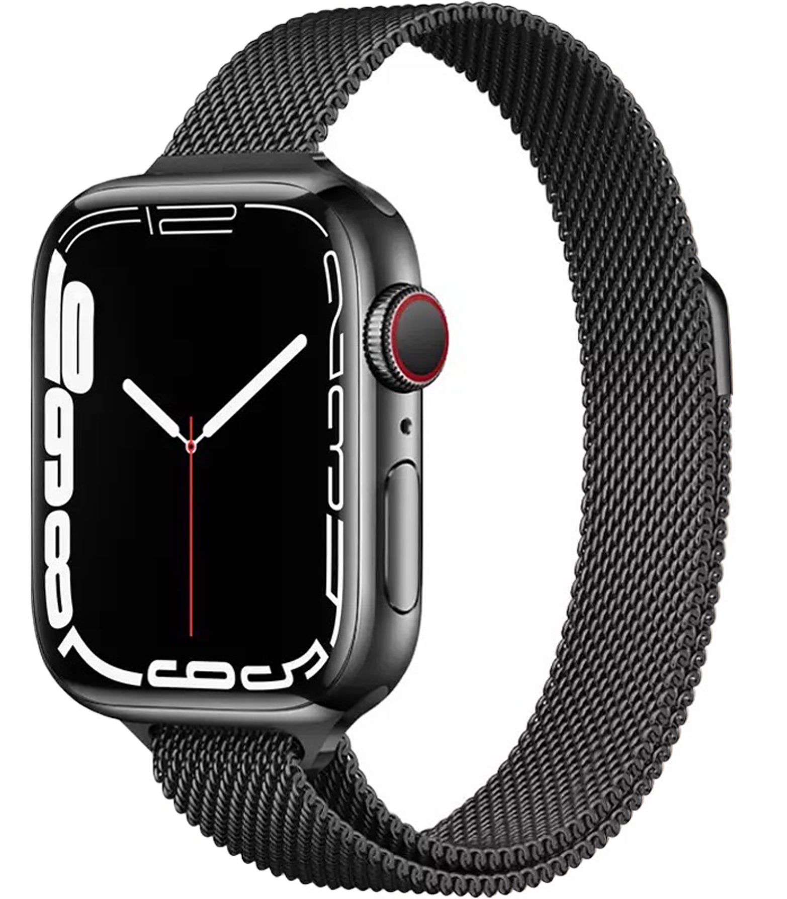 Apple Watch milanese slim band zwart