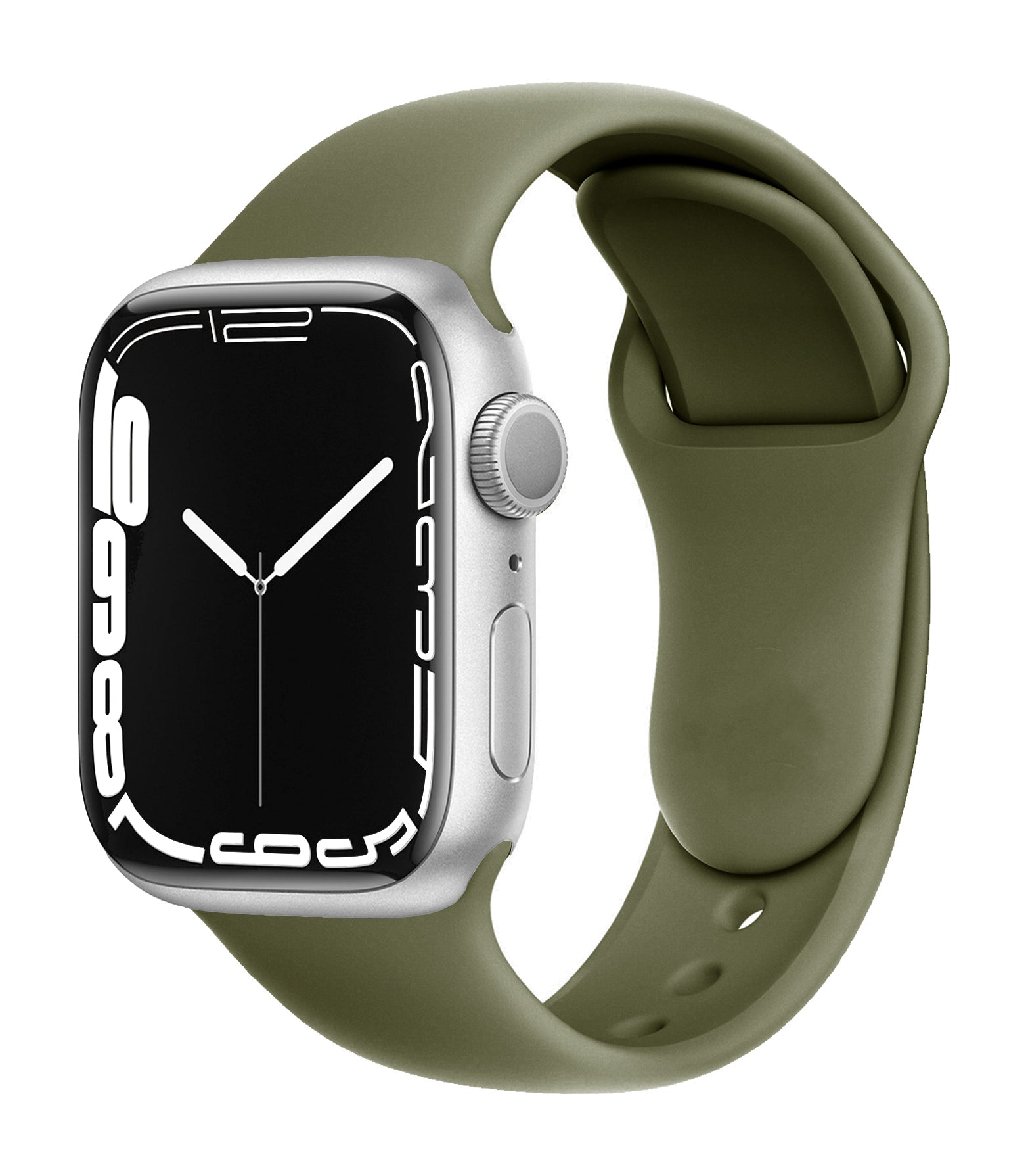 Apple Watch sport band dark green