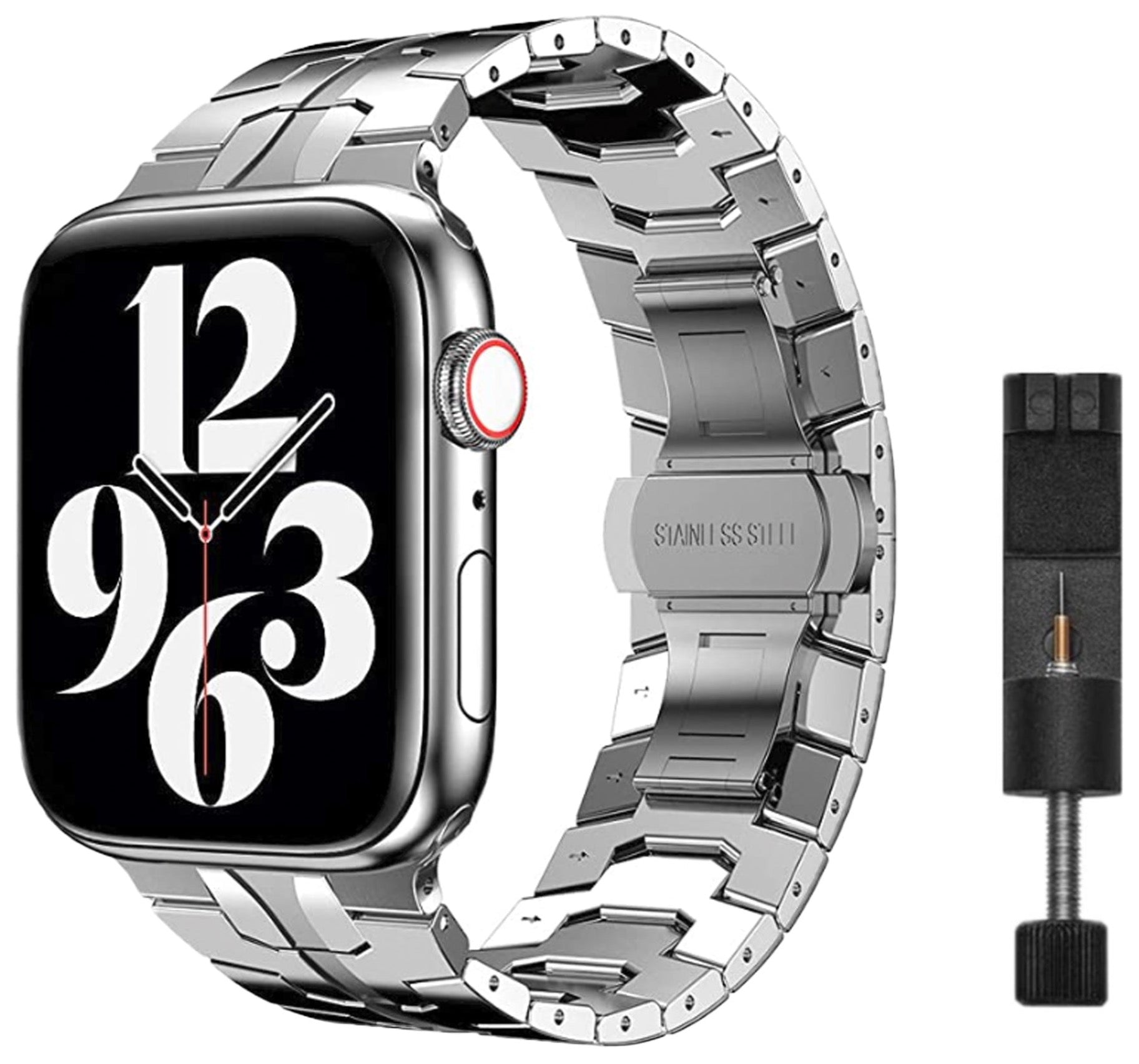 Apple Watch Eisenarmband – Silber