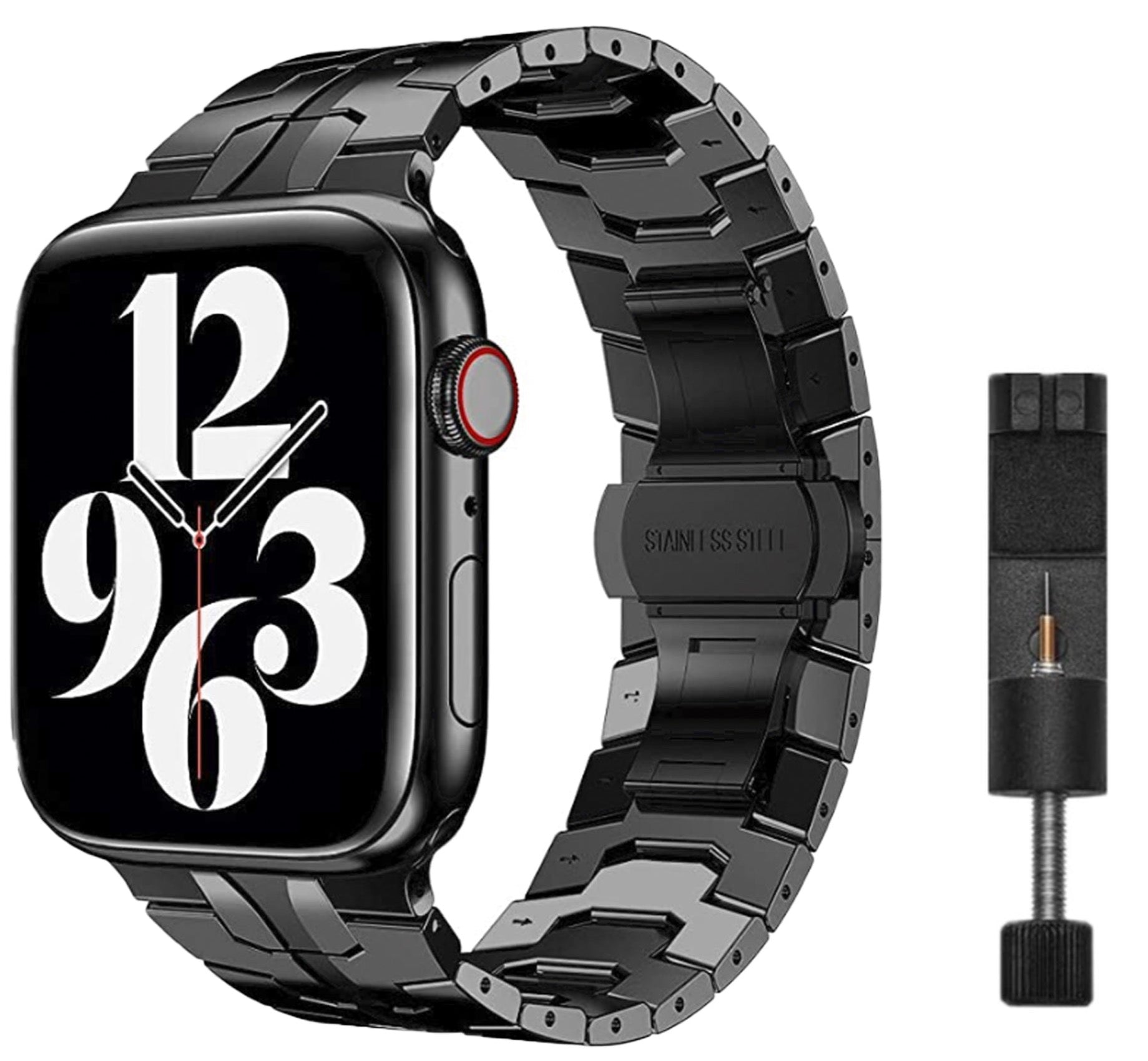 Apple Watch Eisenarmband – Schwarz
