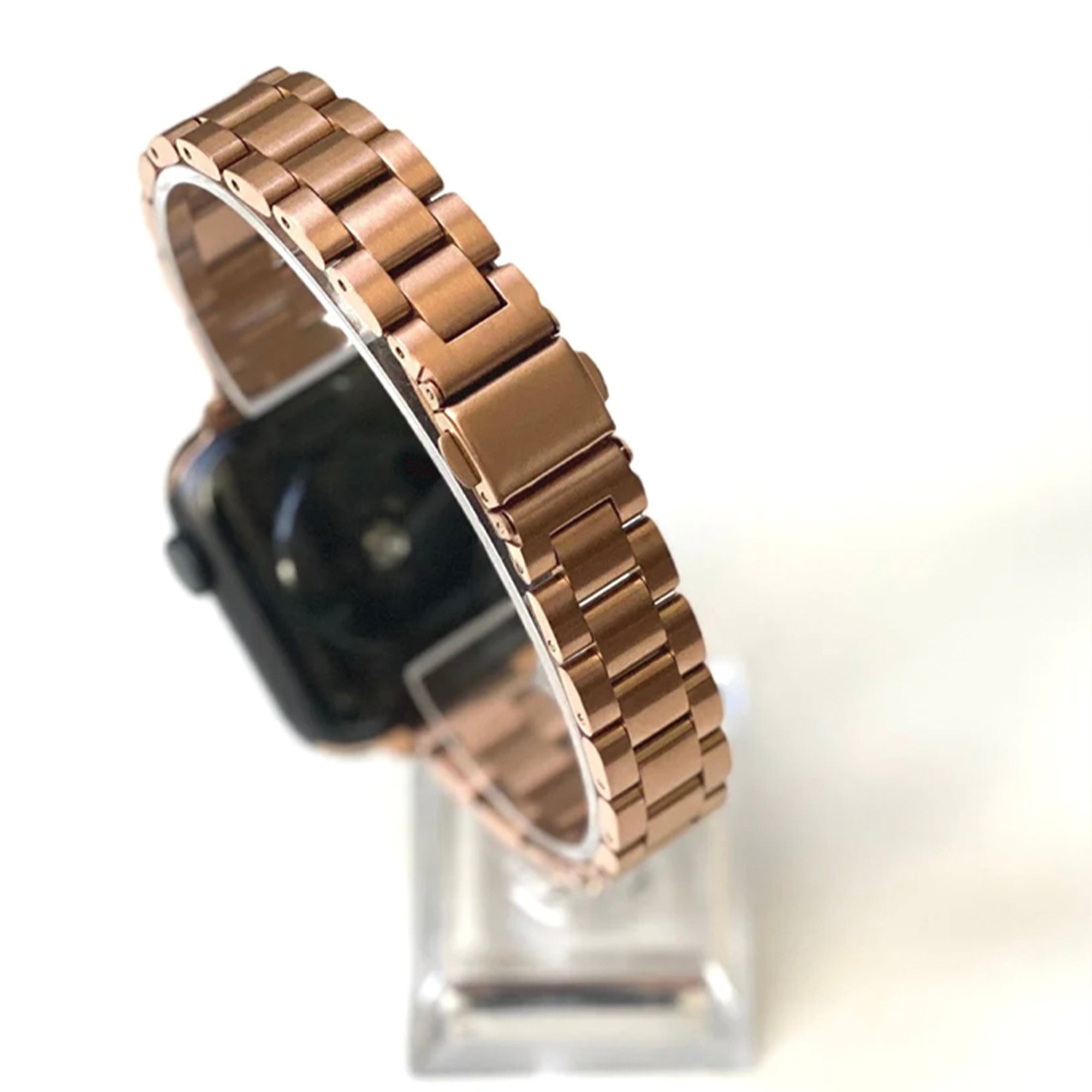 Apple Watch Stahlgliederarmband schlank – Rosé