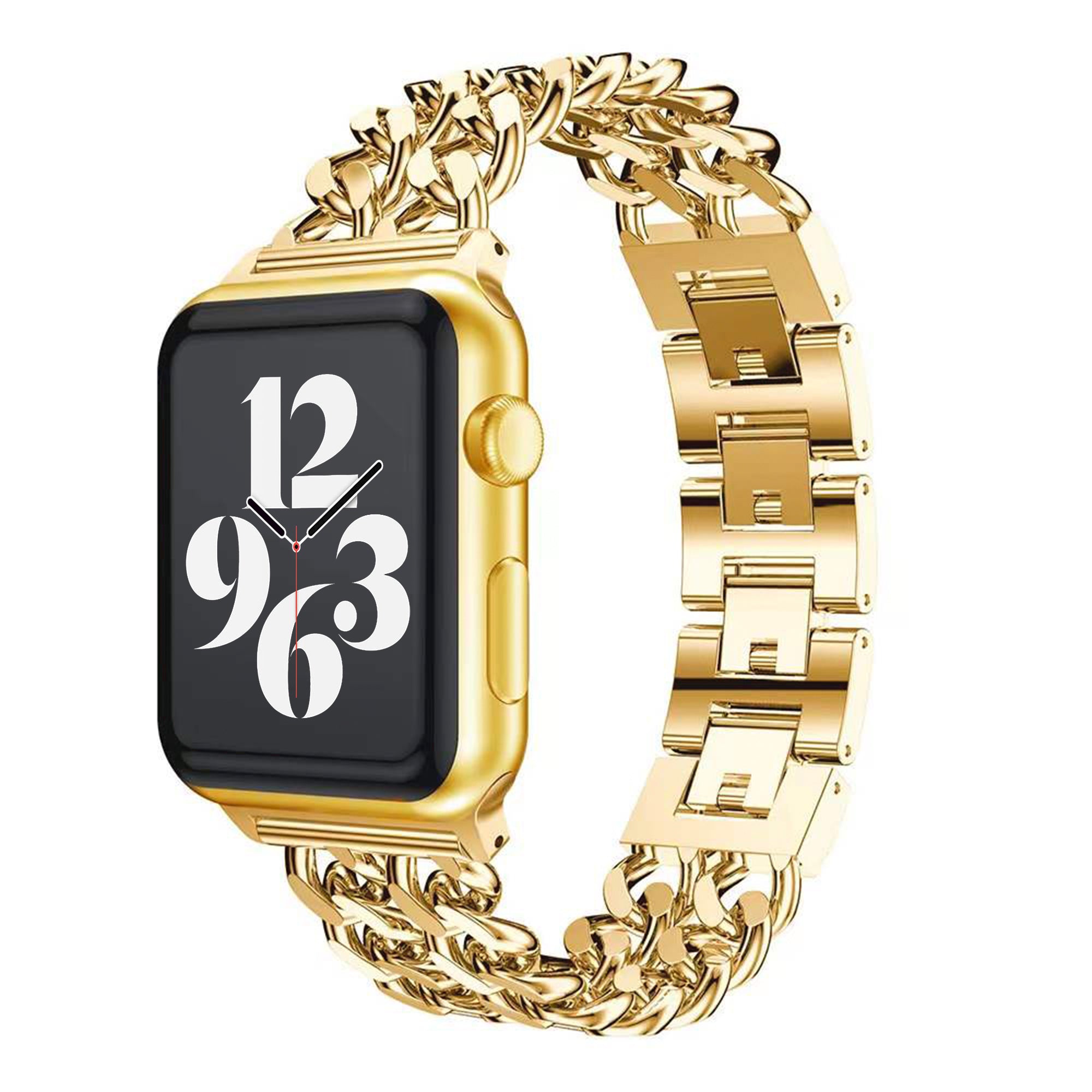 Apple Watch dubbel ketting schakel bandje - goud