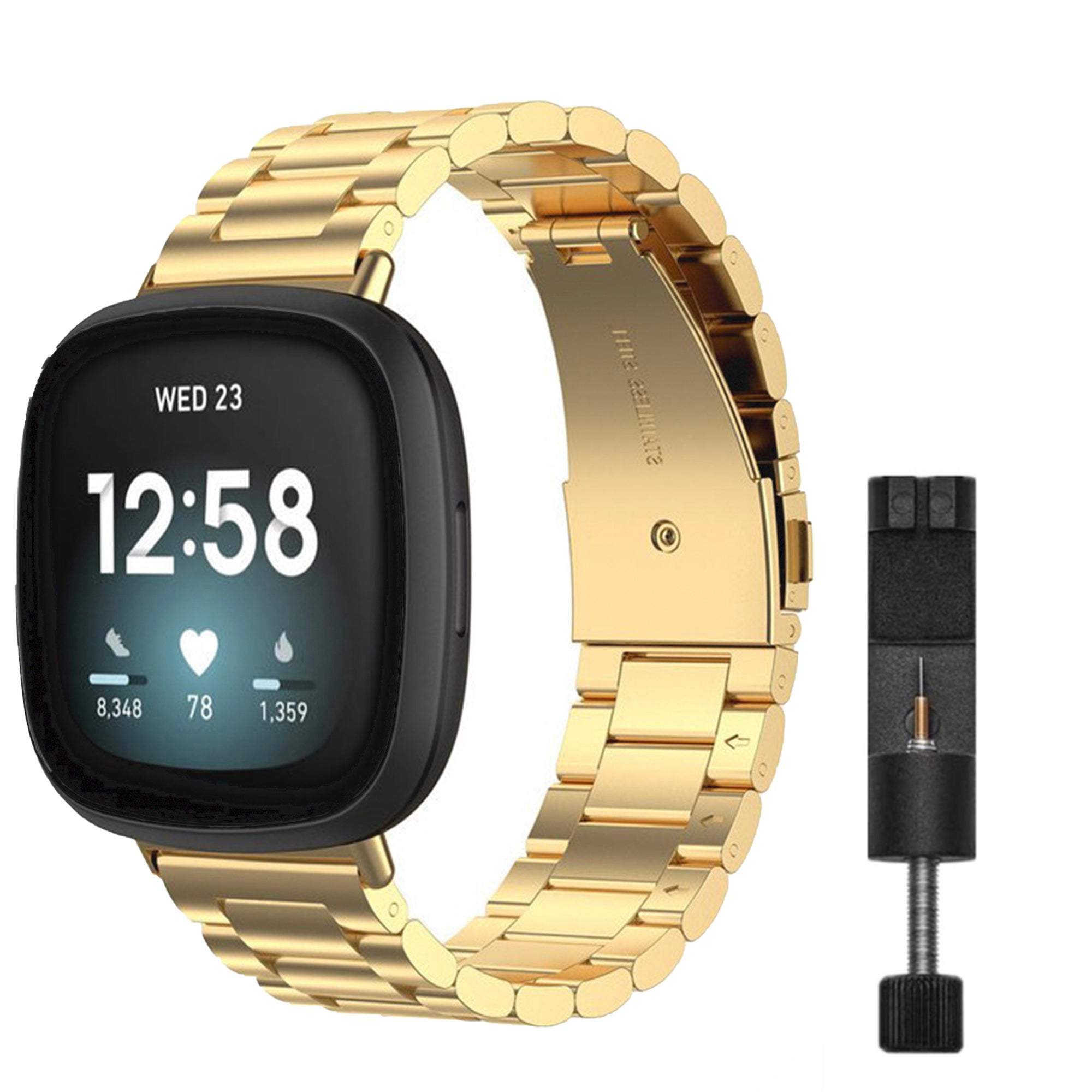 Fitbit Versa 3 / 4 / Sense schakelbandje - goud